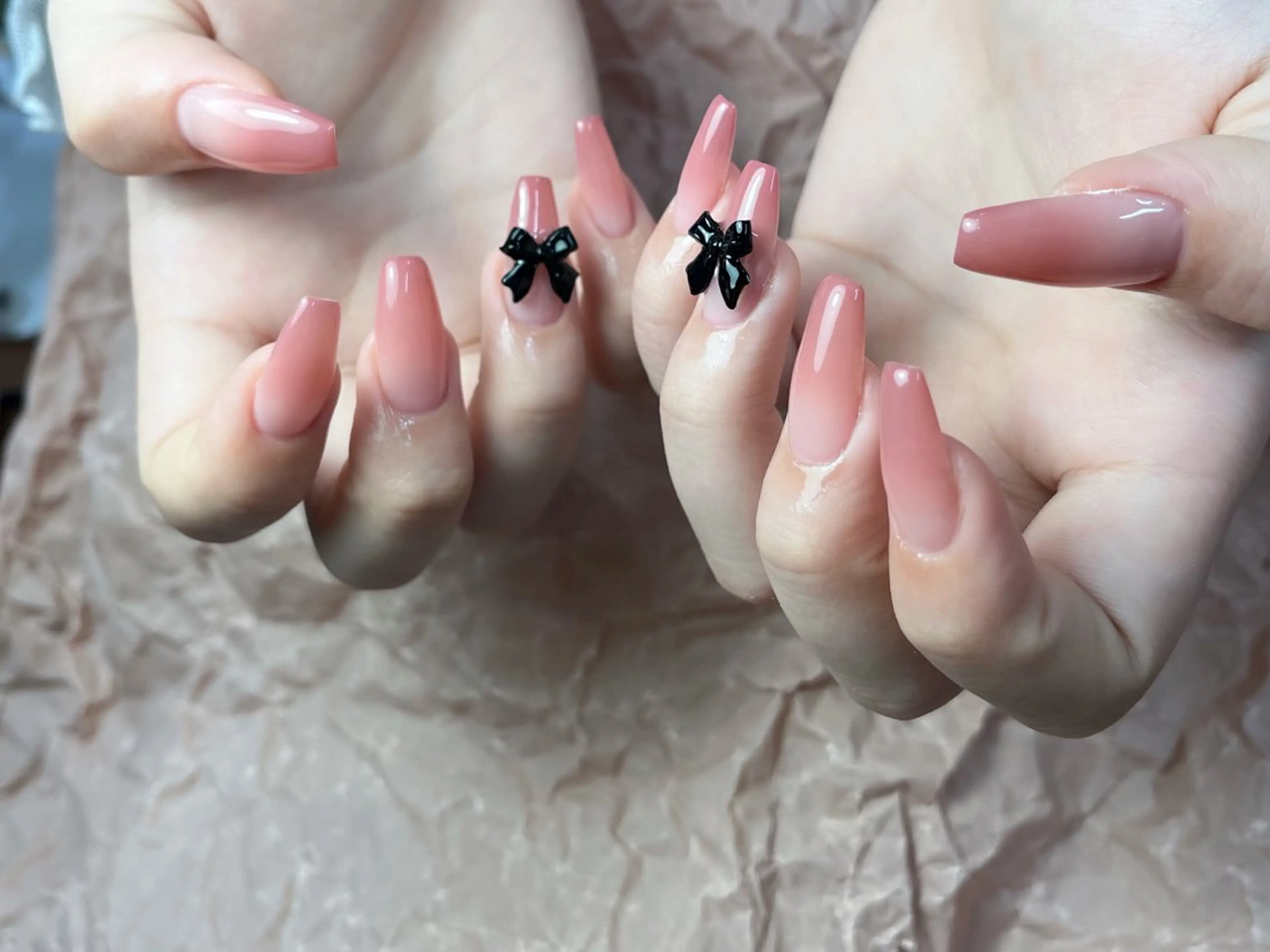 【うる艶・美フォルム】チップ10本長さ出し🎁グラデーション　¥15,300→¥12,300の写真