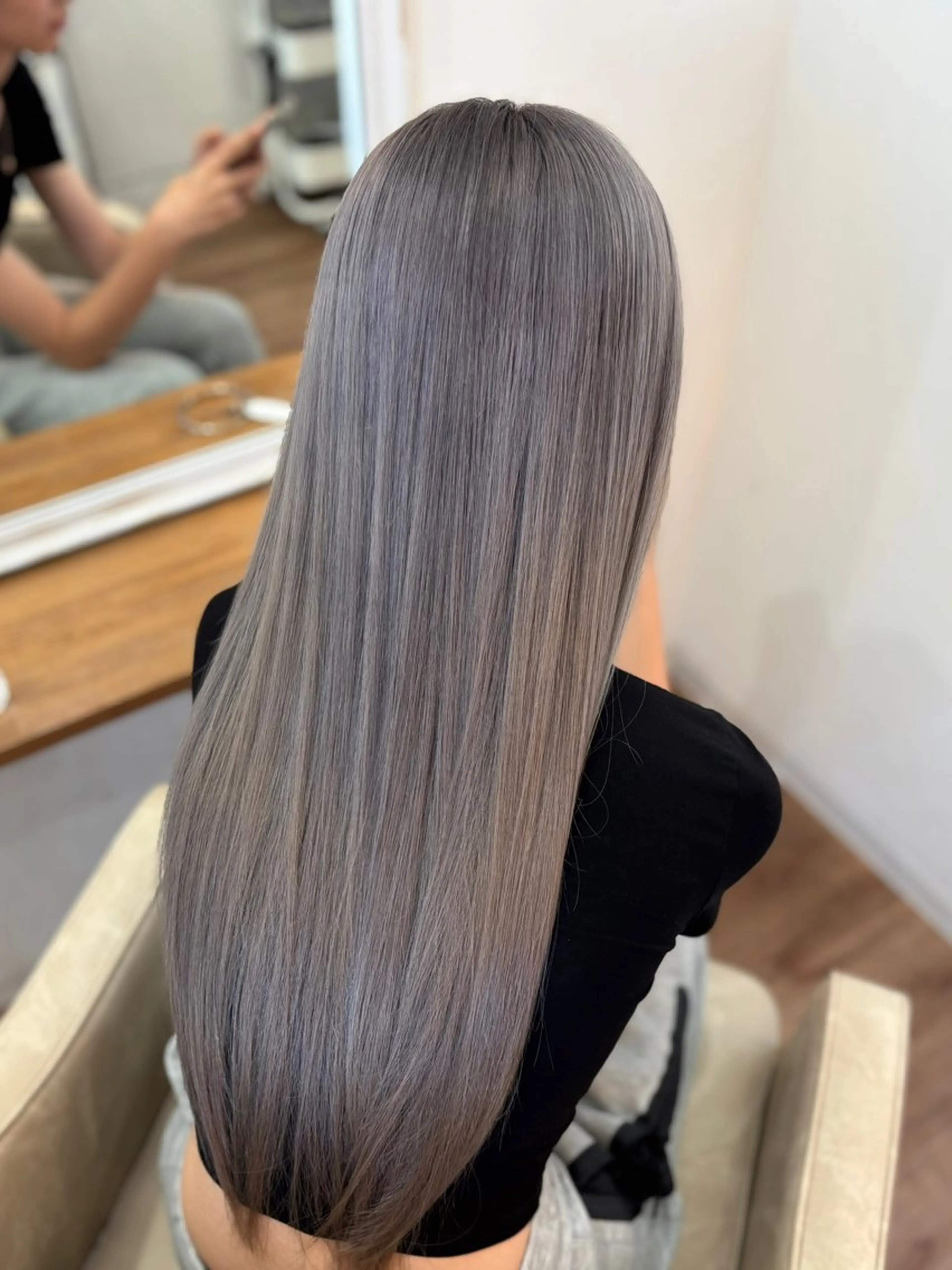 ロング カラー ヘアカラー 永井大樹✨ 透明感カラー✨のヘアスタイル