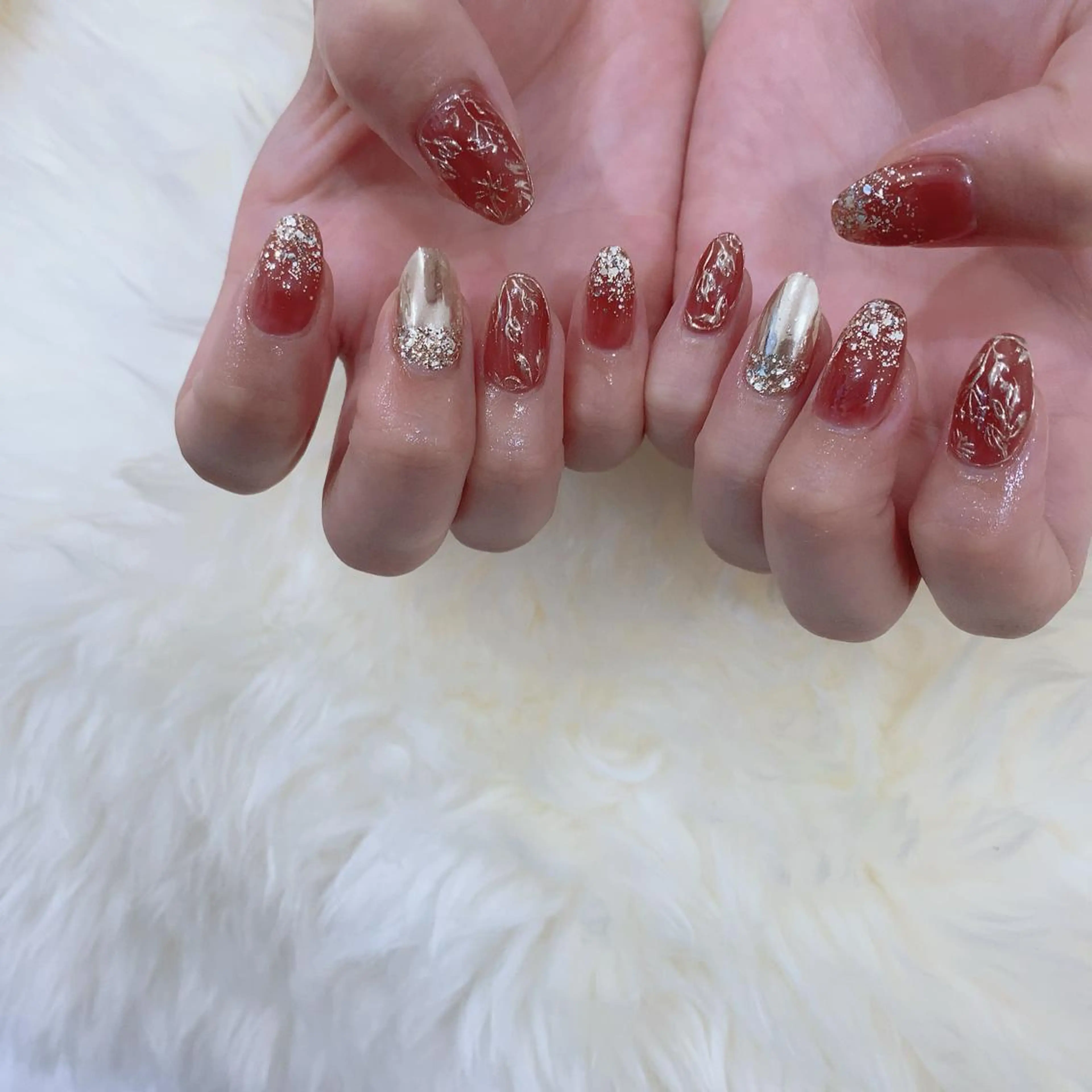 ネイル ミラーネイル SOL NAILのネイルデザイン