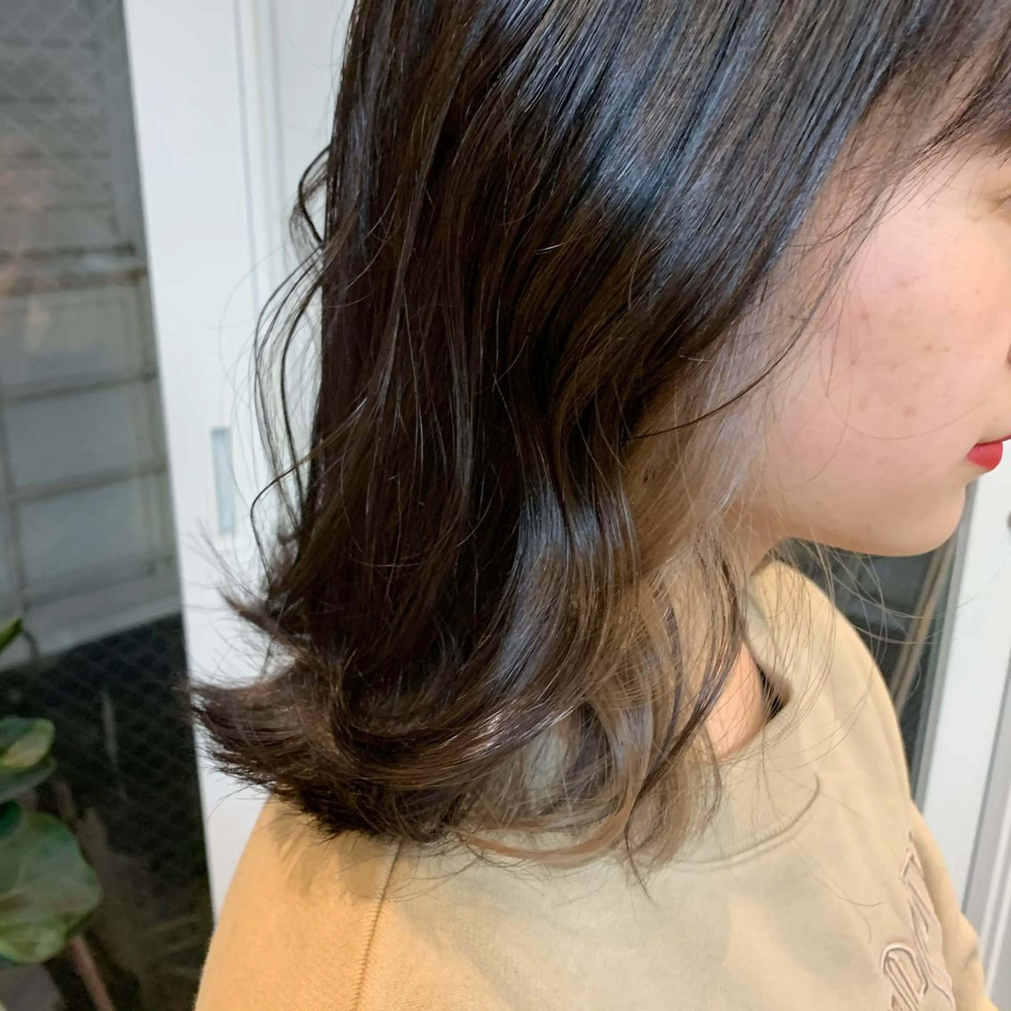 ミディアム マホ/日吉/髪質改善 /レイヤー/ガーリーのヘアスタイル