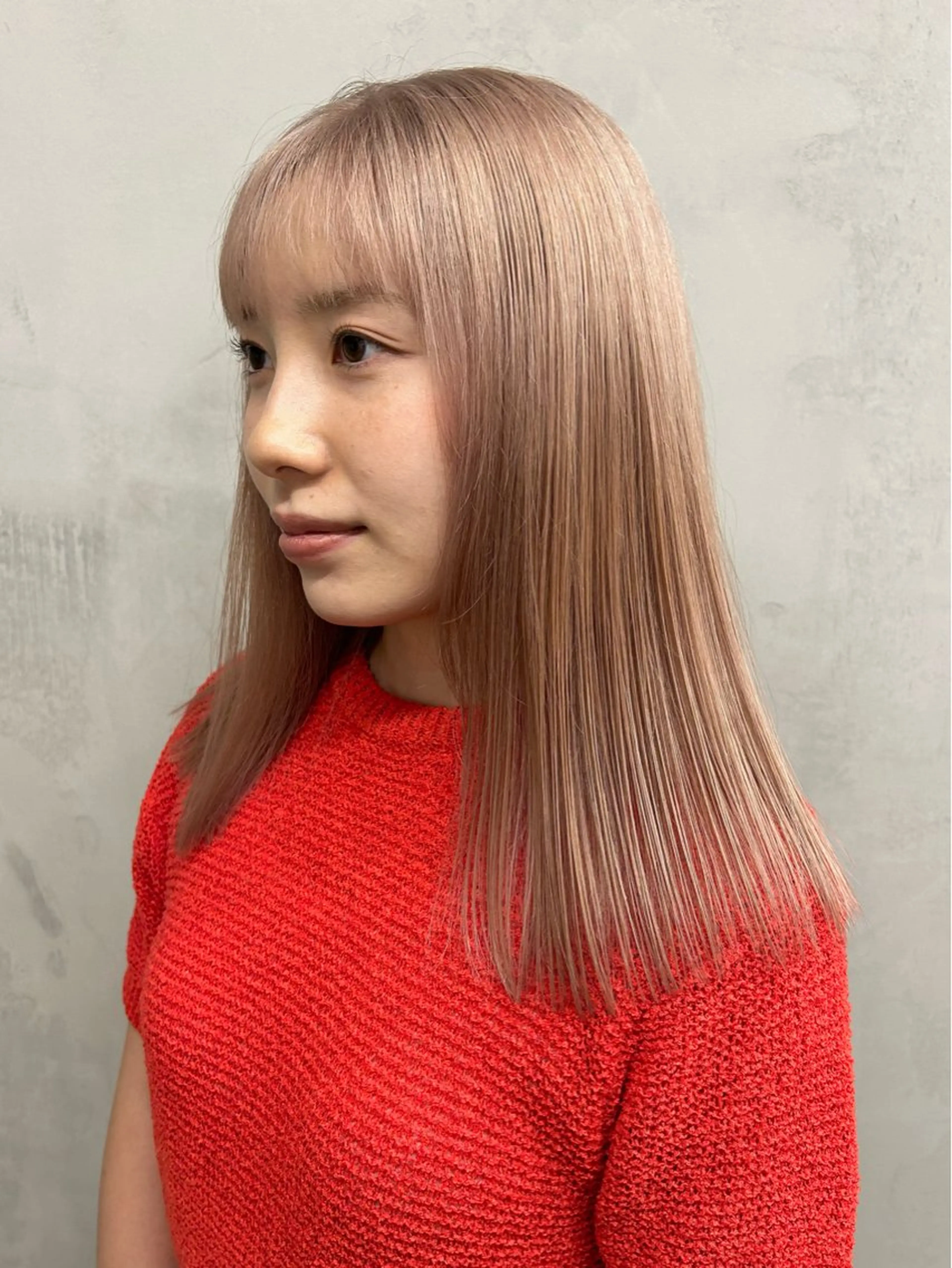 ロング カラー カット ヘアカラー トリートメント Haru/THREE …by velvetのヘアスタイル
