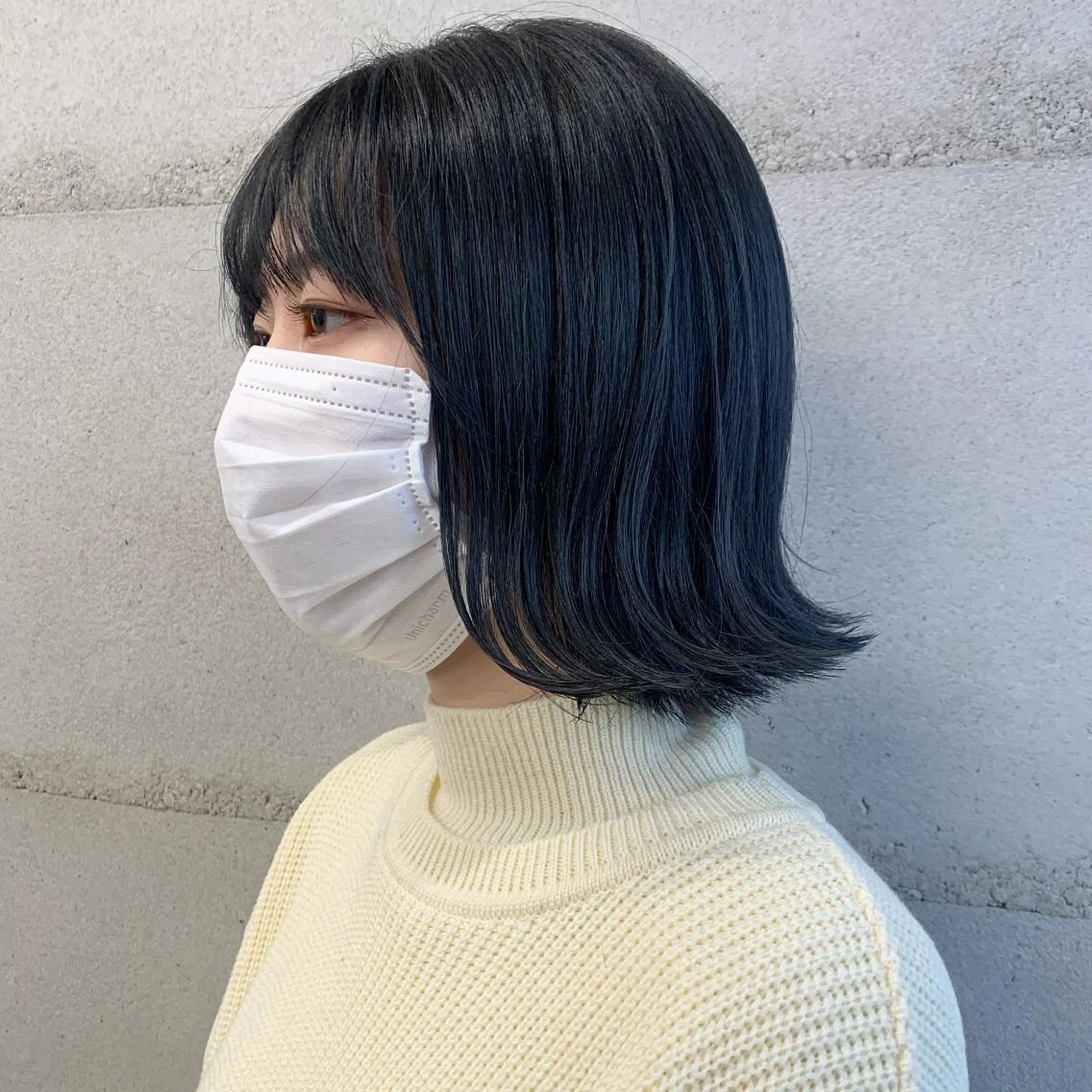 ミディアム カラー カット ヘアカラー トリートメント 透明感/オリーブ/ グレージュ/YUKAのヘアスタイル