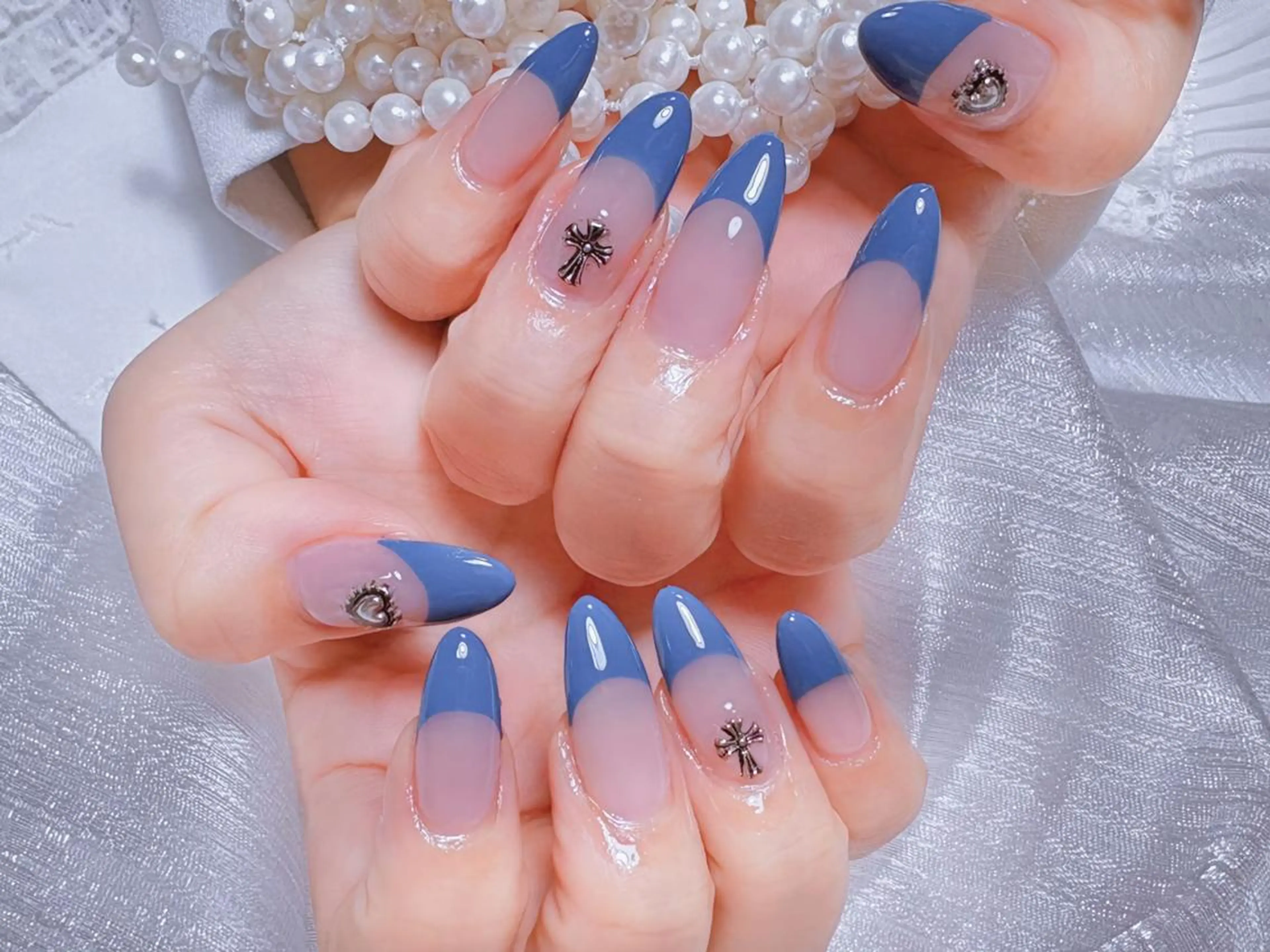 ネイル ハンドネイル 🐳彩羽チップ 長さだし専門🐳のネイルデザイン