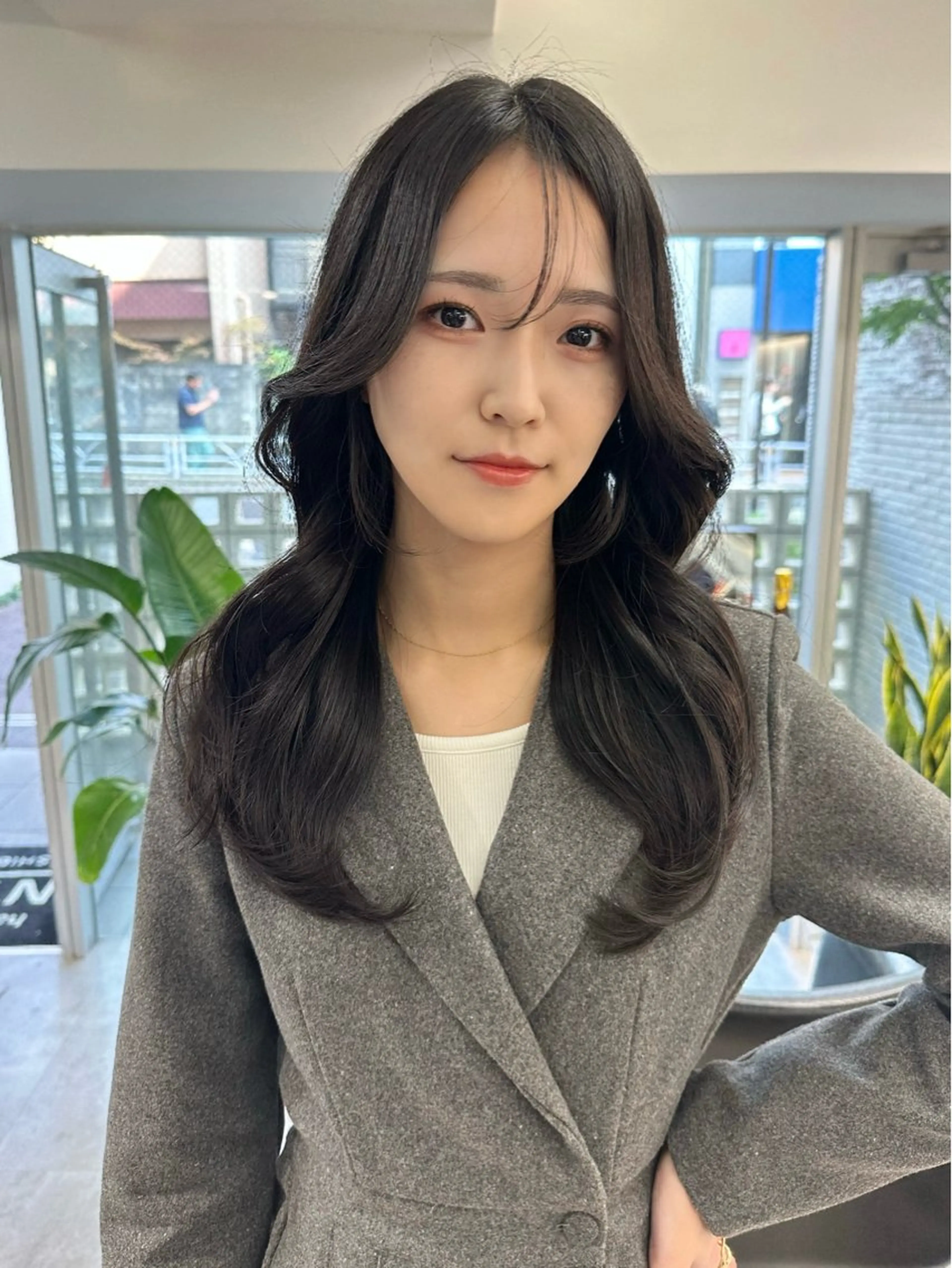 ミディアム カラー 韓国ヘア 店長NEGIのヘアスタイル