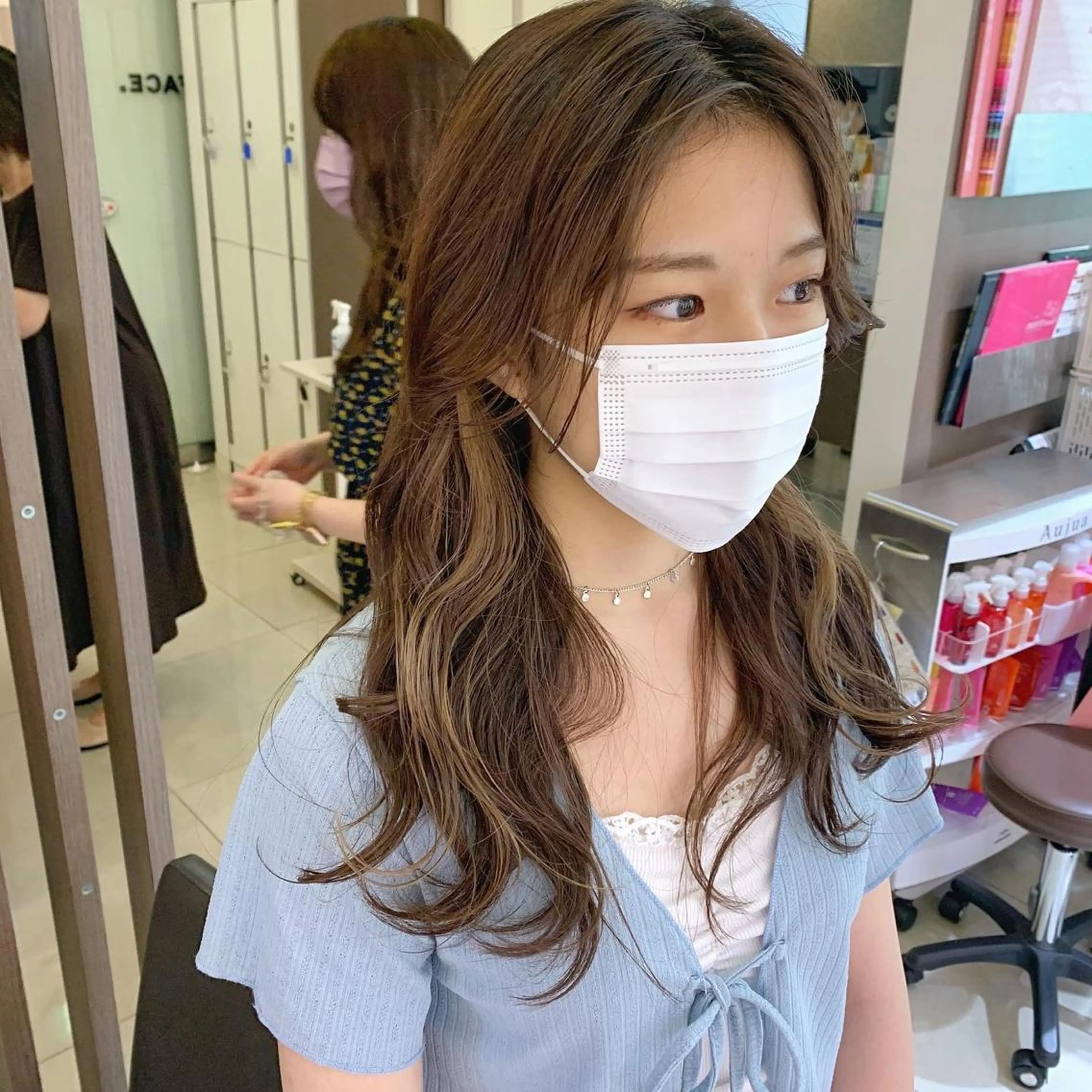 ロング カラー ヘアカラー 似合わせカットカラー ♡佐藤捺美のヘアスタイル