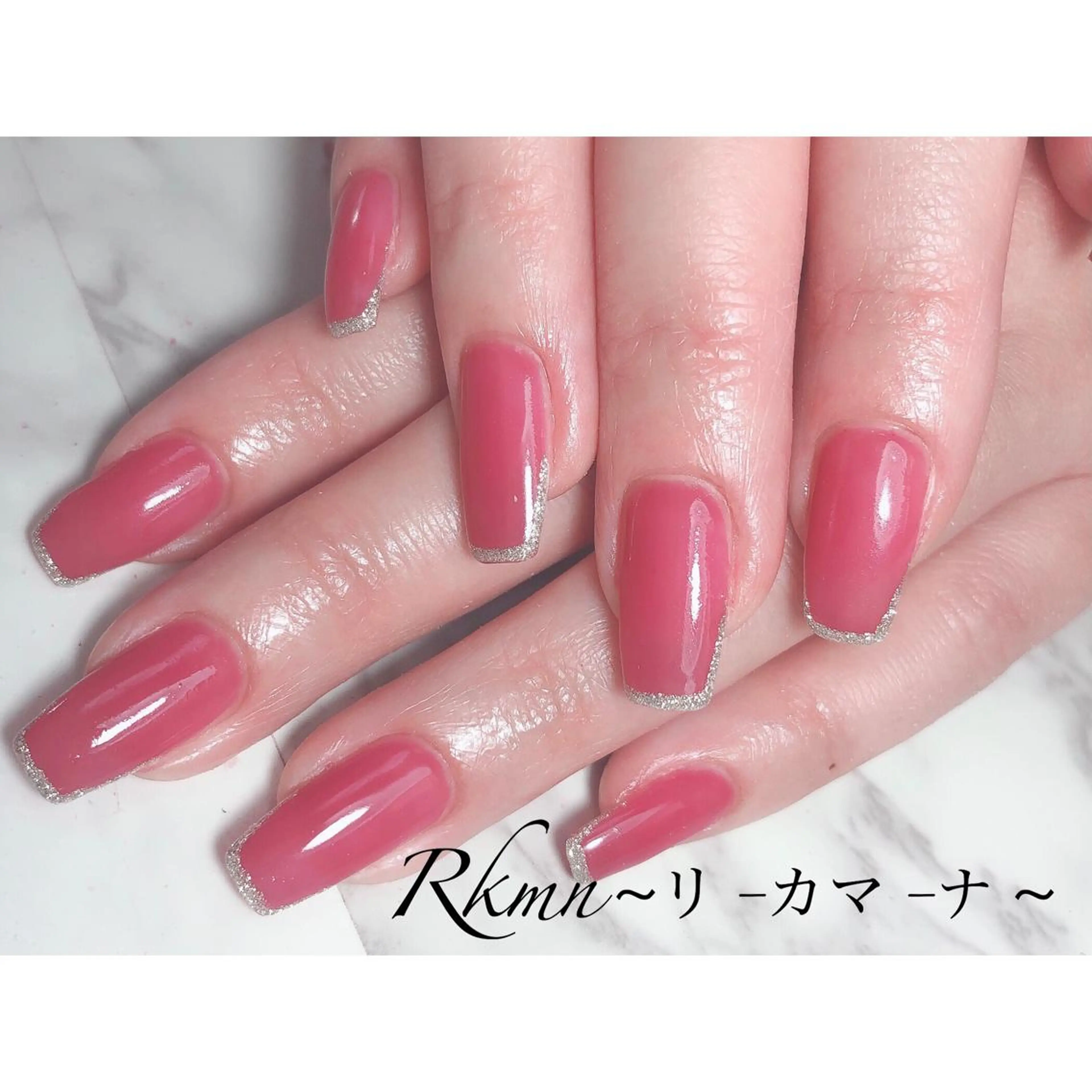 ネイル アートネイル クリアネイル フレンチネイル ジェルネイル グラデーション ハンドネイル フットネイル ハンドケア Rkmn ~リ-カマ-ナ~のネイルデザイン