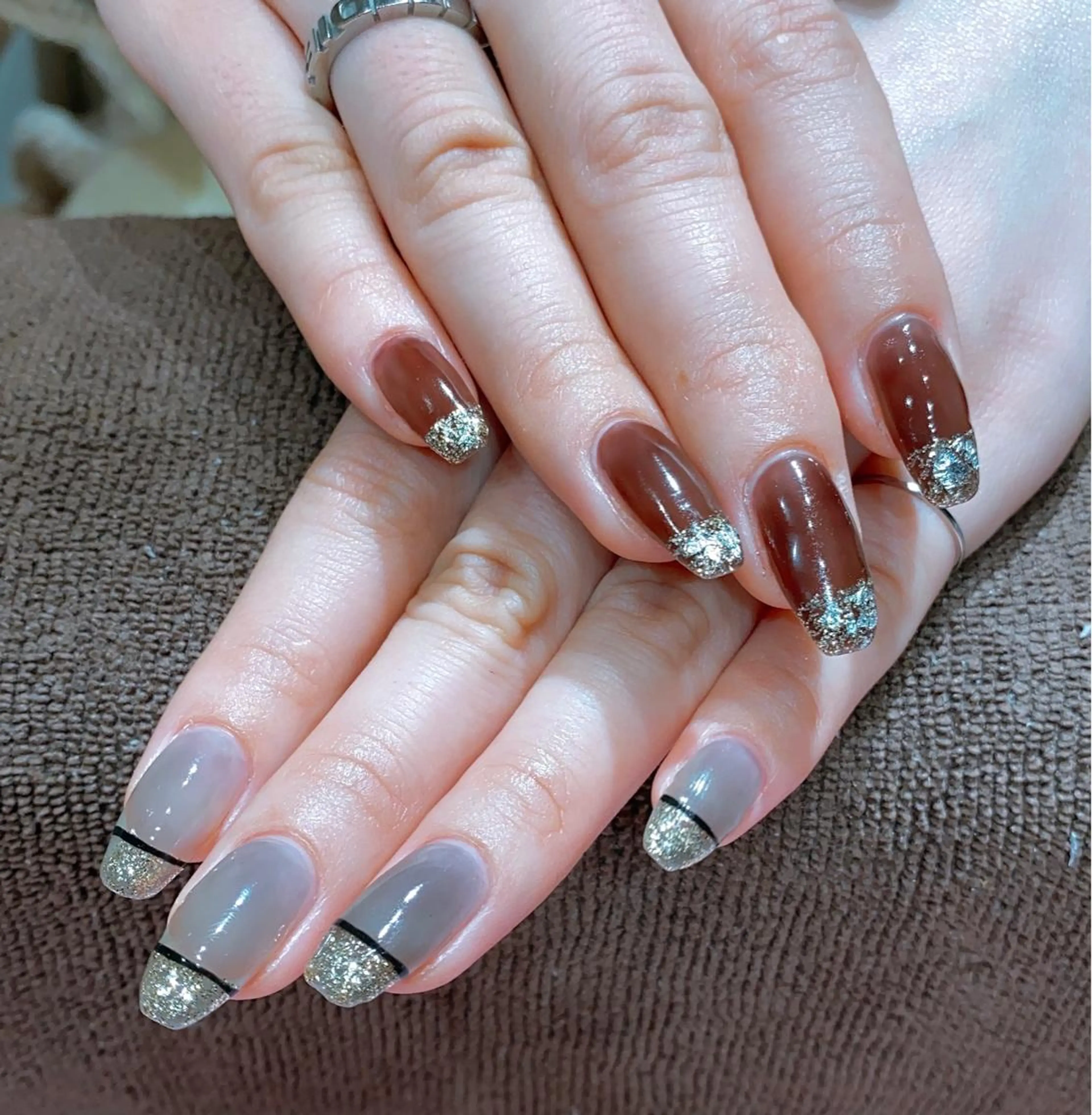 ネイル キラキラネイル VIST☆ ｍａｍｉのネイルデザイン