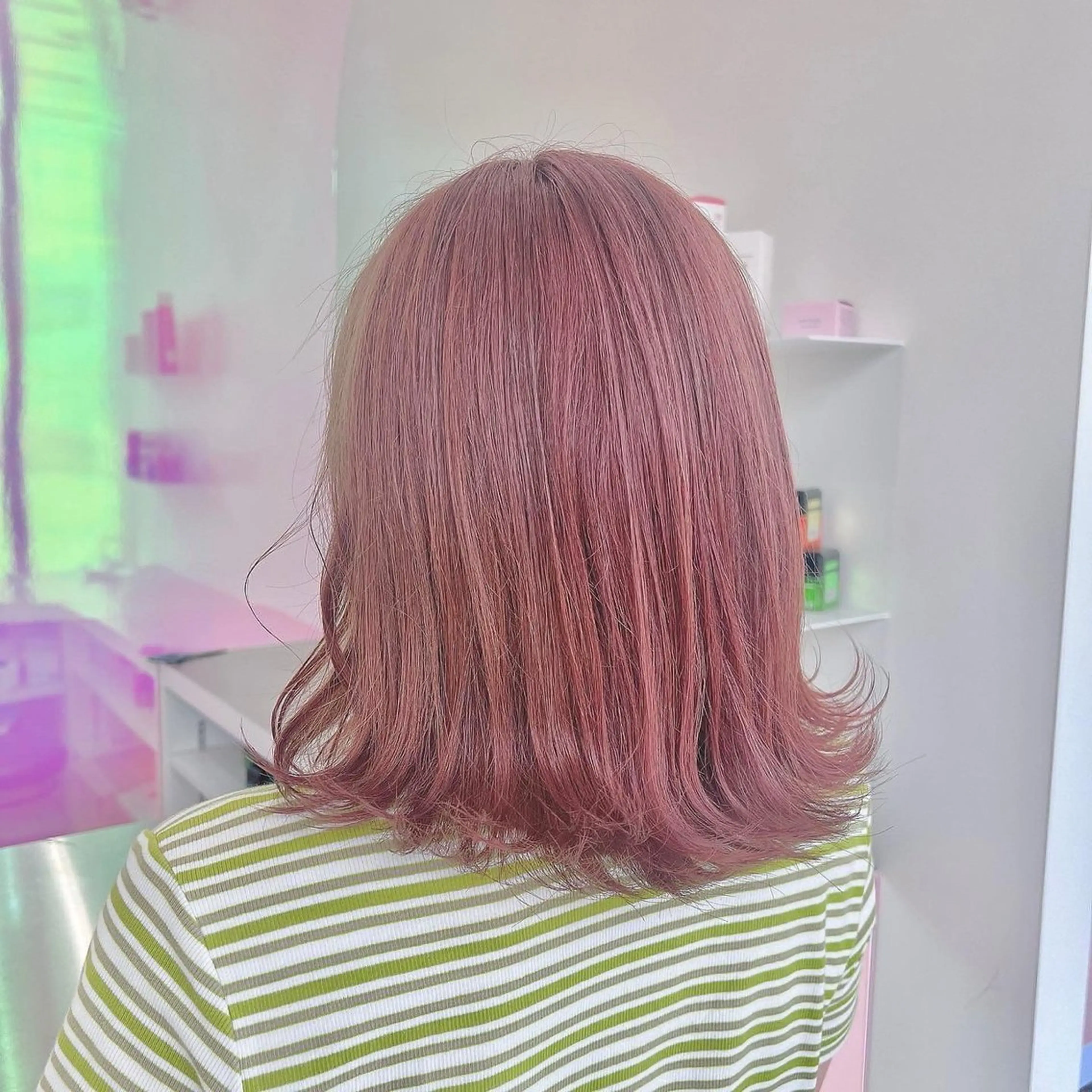 ミディアム カラー パーマ ヘアアレンジ メンズ 🤍透明感カラー🤍 似合わせ🤍AINEのヘアスタイル