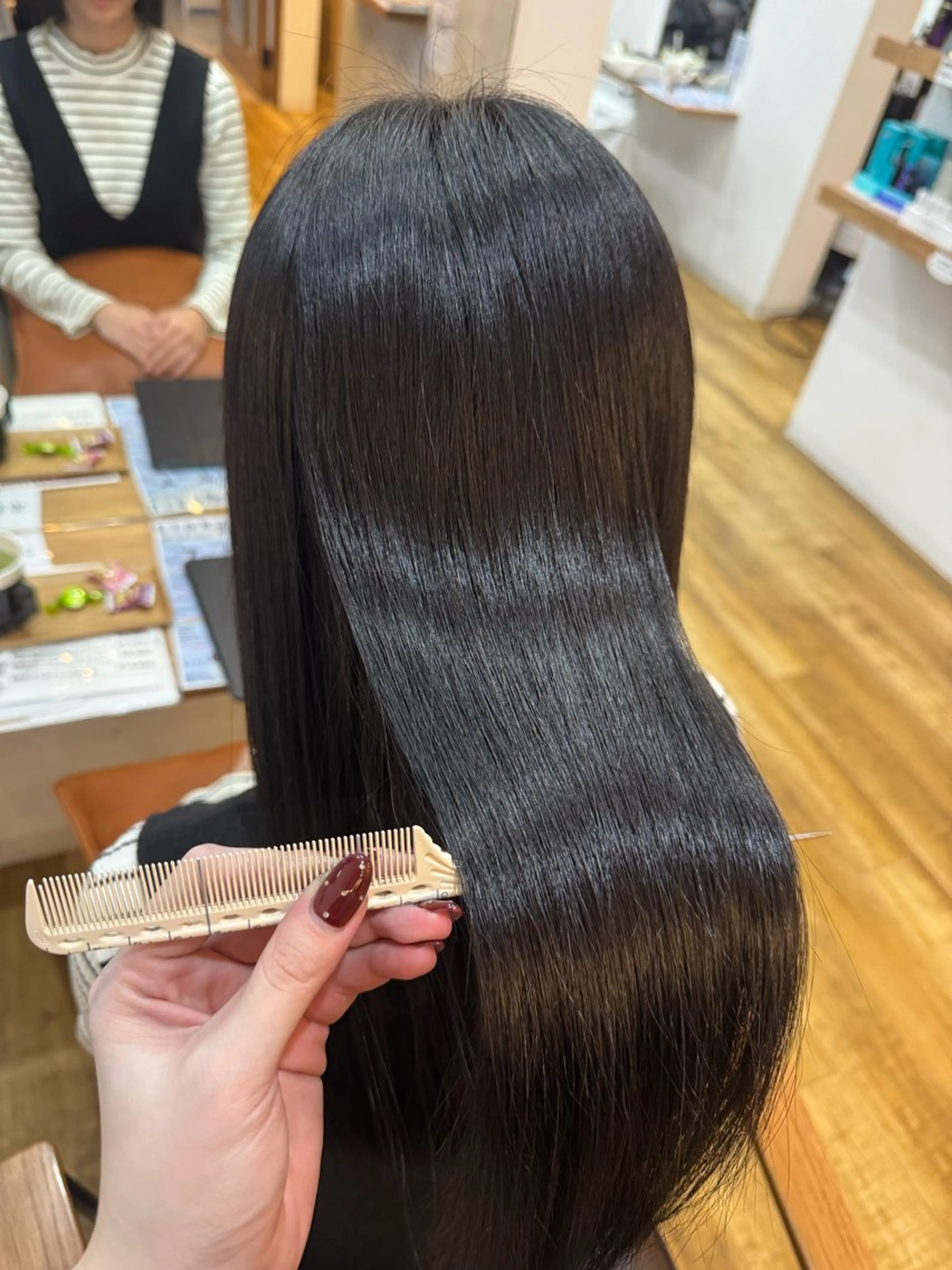 ロング カラー カット ヘアカラー トリートメント kyoka 髪質改善/縮毛矯正のヘアスタイル