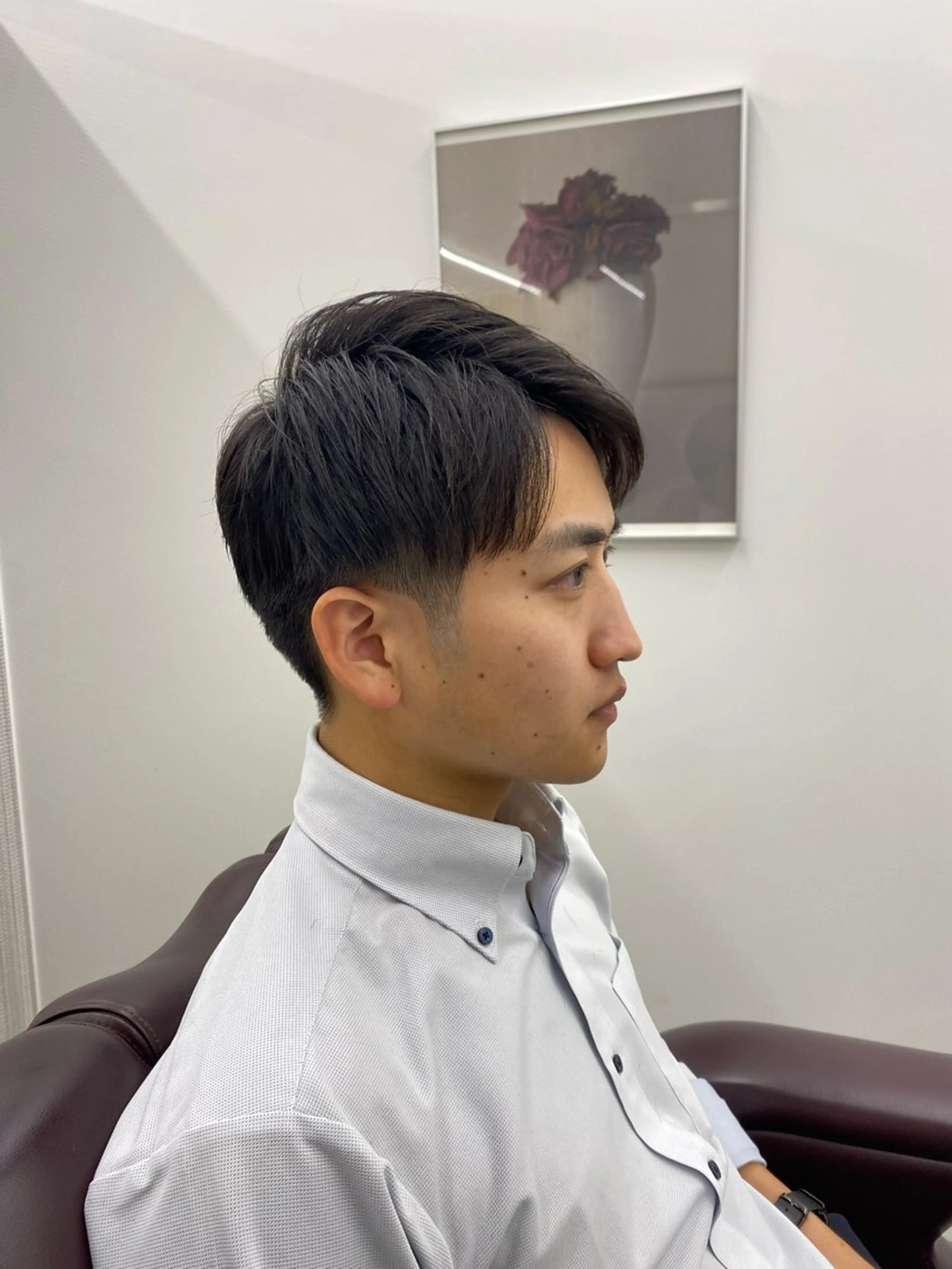 ショート メンズ カット メンズカット/セ ンターパート/Ryuのヘアスタイル
