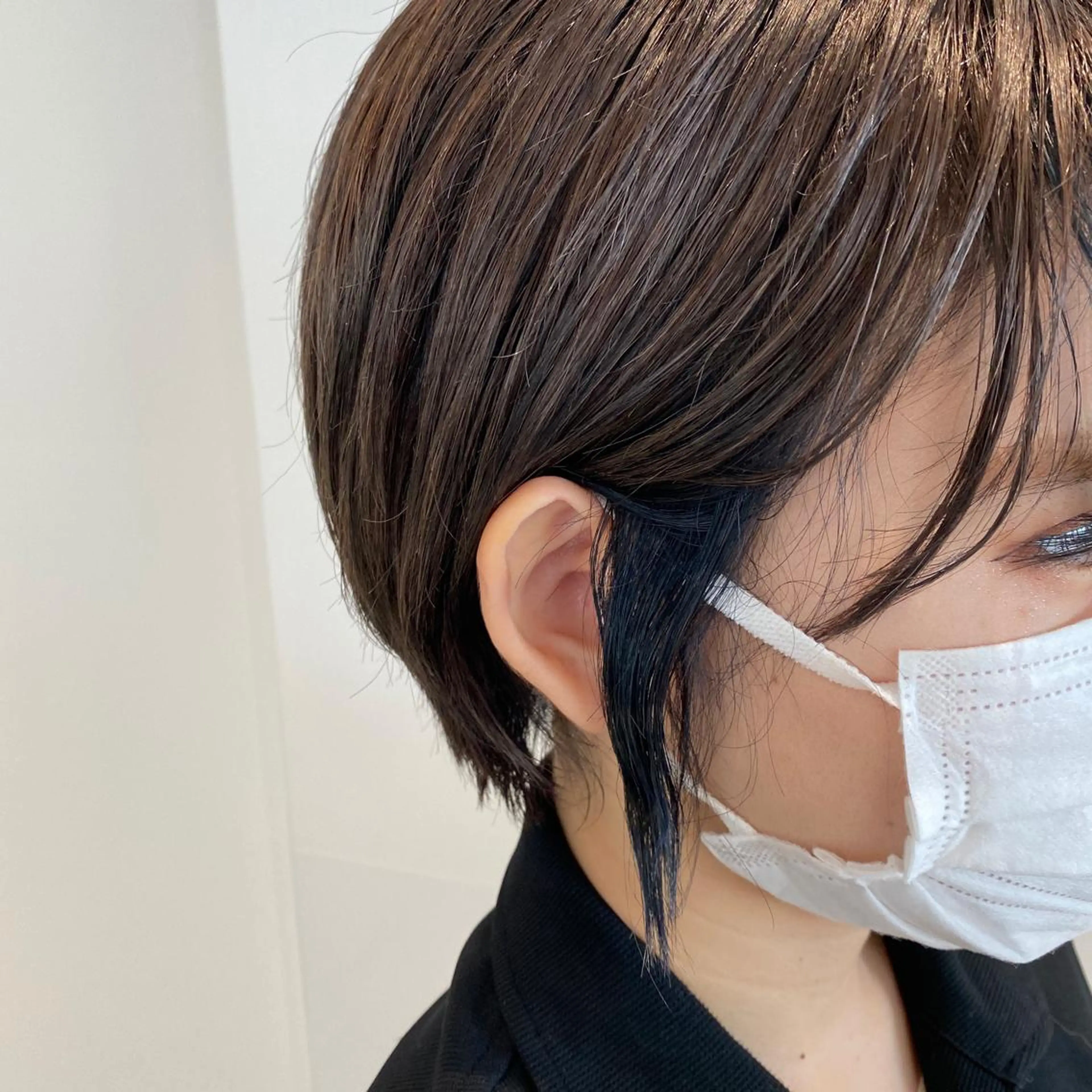 ショート カラー ブルーカラー インナーカラー インナーカラー/レイ ヤーカット♡/マキシのヘアスタイル