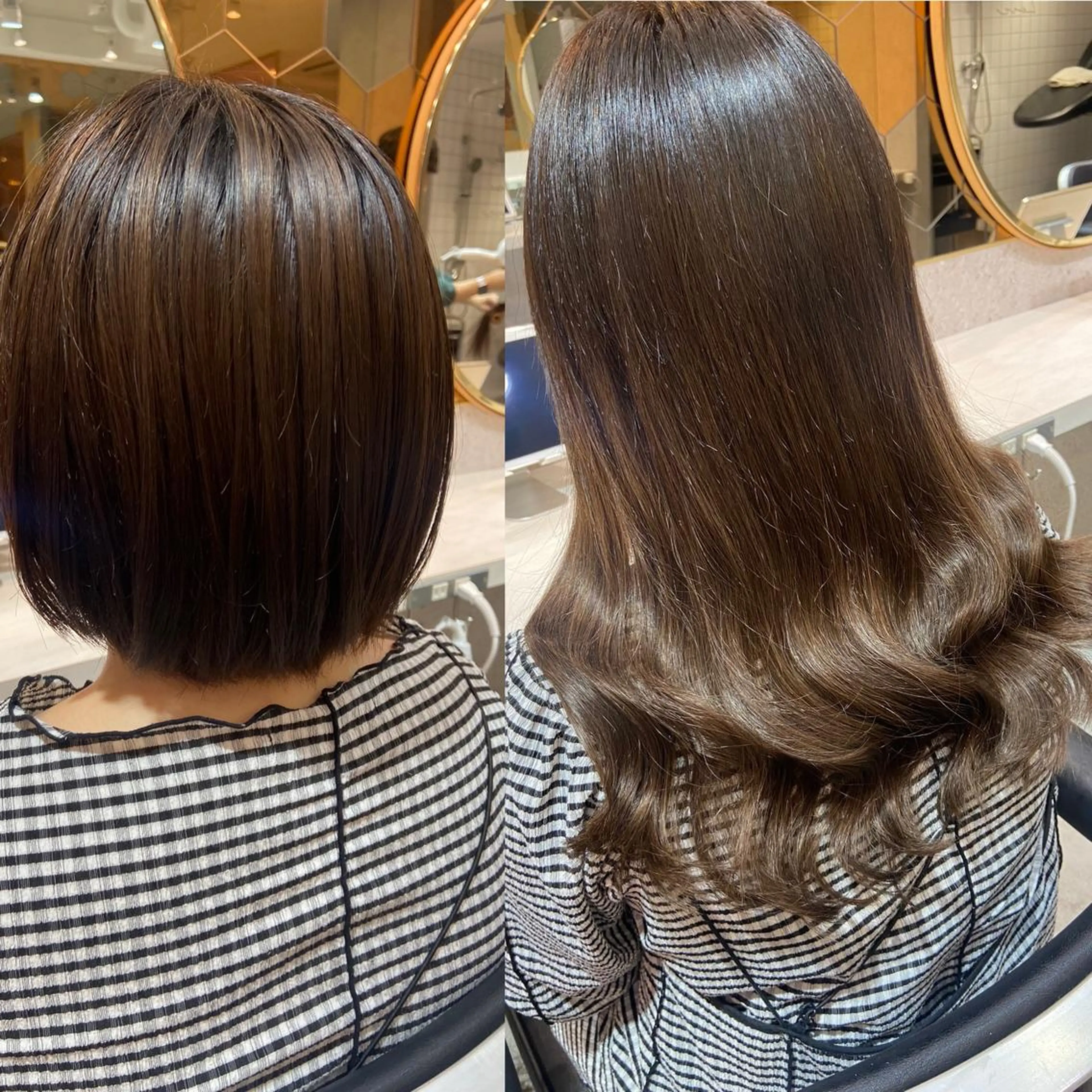 ロング シールエクステ くびれヘア エクステ 韓国風ヘア 新宿/韓国ヘア 中明度カラー/かやのヘアスタイル