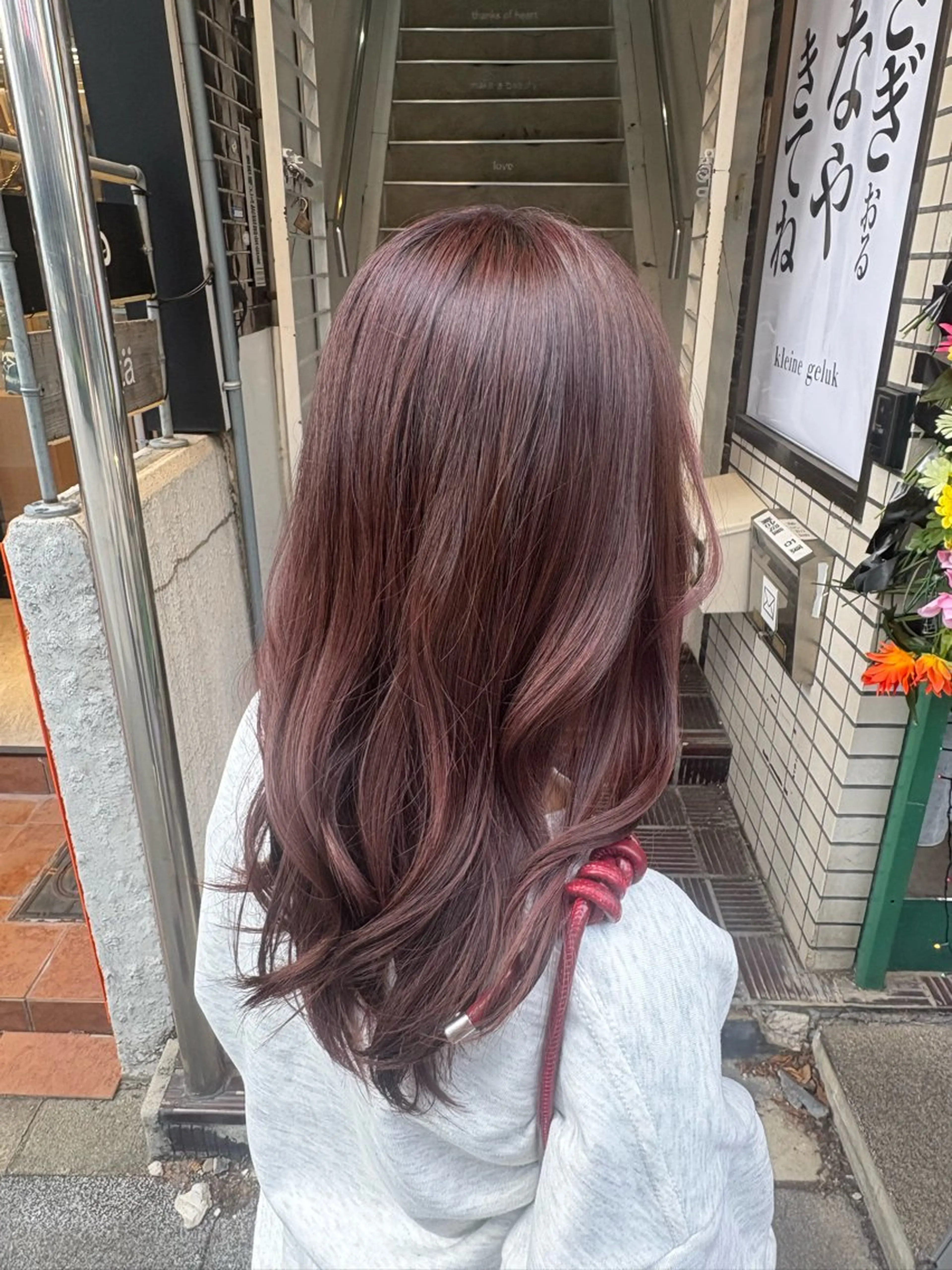 ミディアム カラー ボルドーカラー 🎀 yuzu 🎀のヘアスタイル