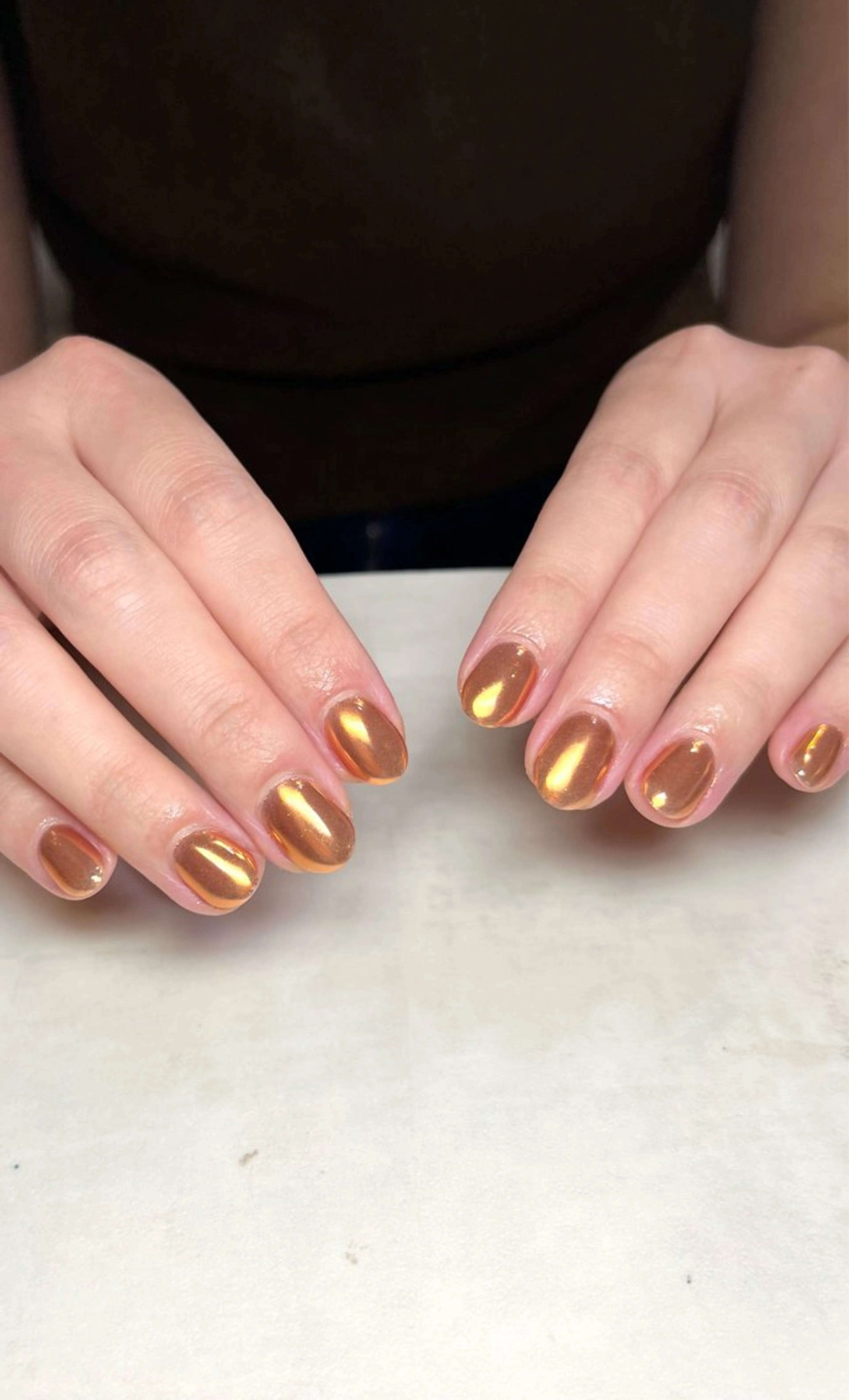 ネイル ミラーネイル ワンカラーネイル 🌻Sunrich Fuka🌻のネイルデザイン