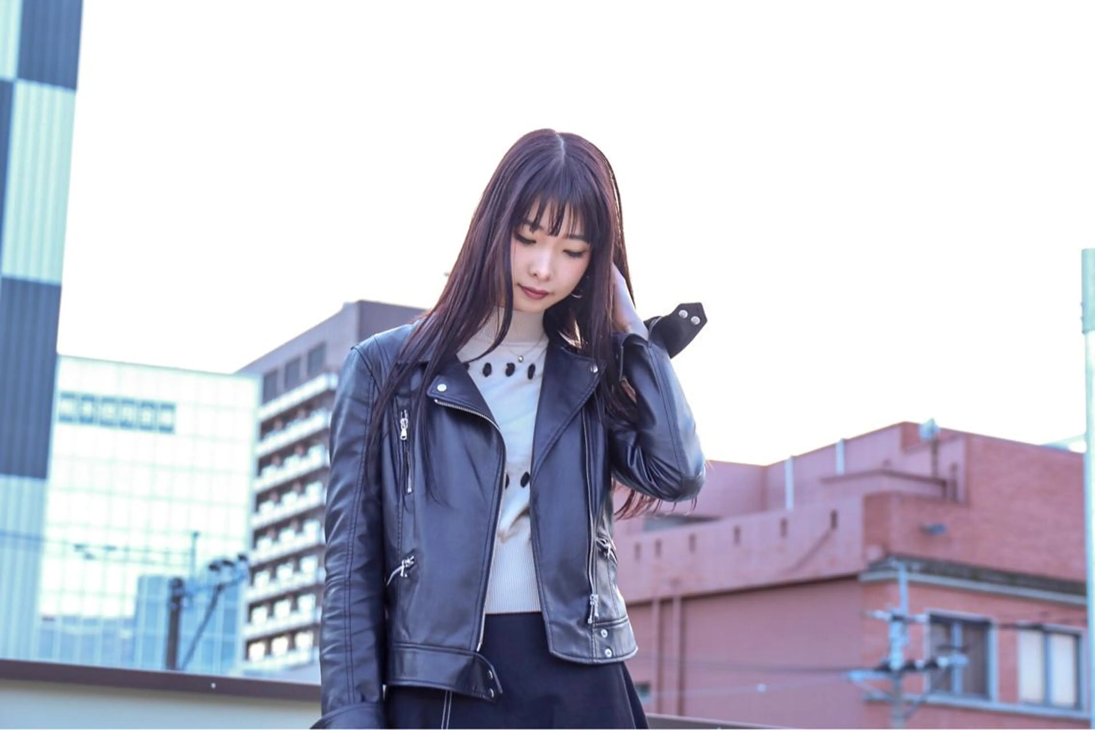 ロング カラー ラベンダーカラー &.TIGRE 永野成知のヘアスタイル