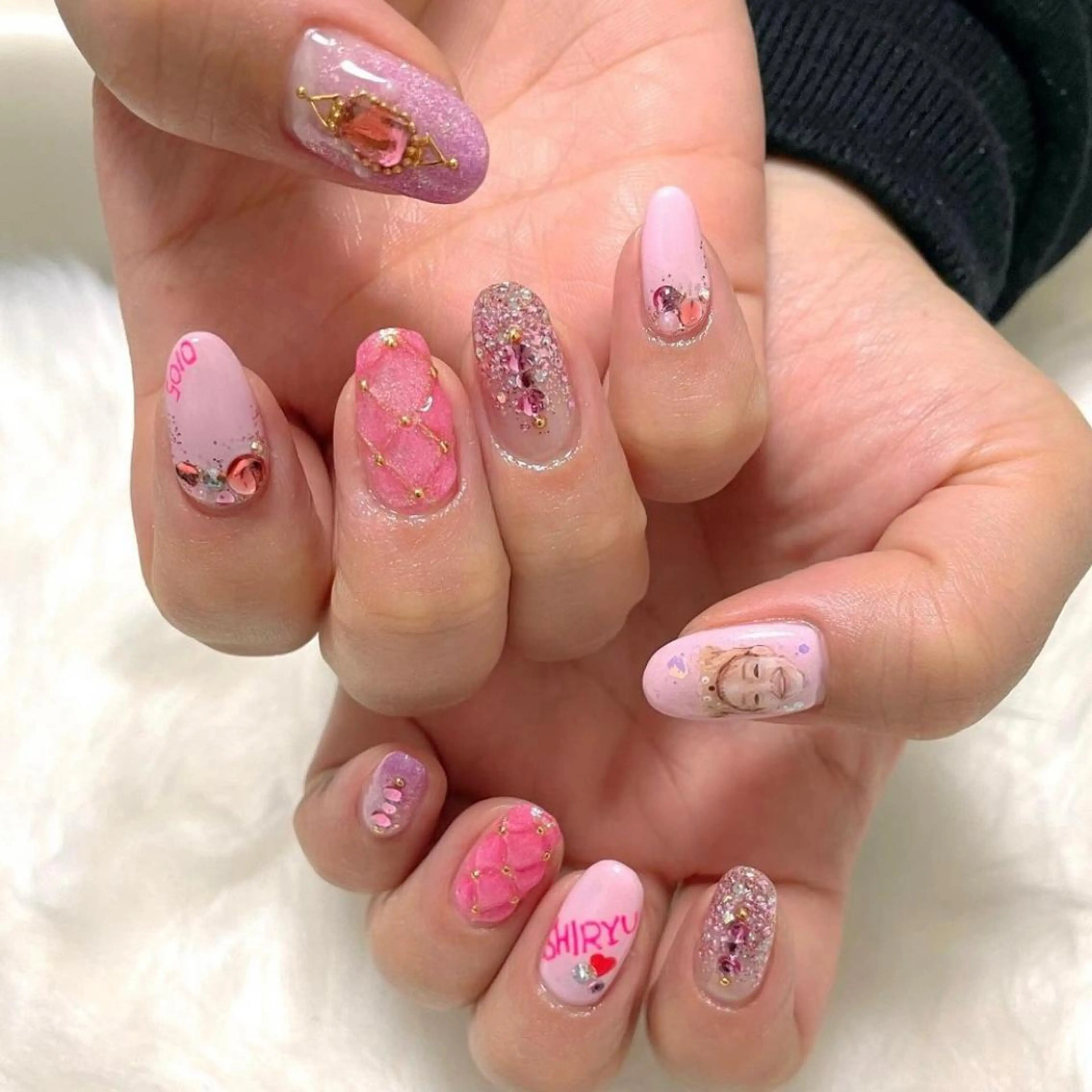 ネイル アートネイル 持ち込み MADDYNAILS ✴︎柏痛ネイルのネイルデザイン
