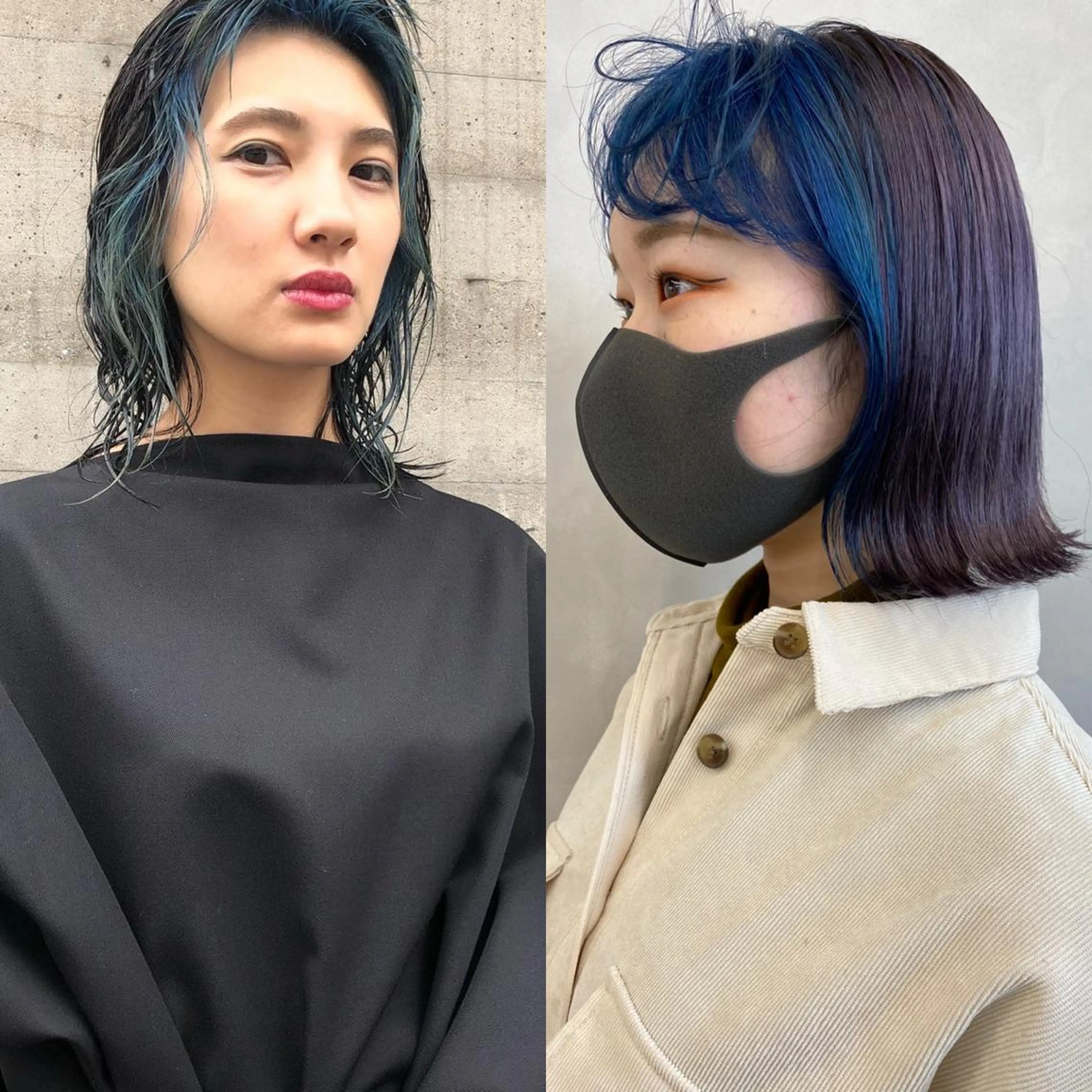 ミディアム カラー ヘアアレンジ ハイトーン/ ボブ 中村麟のヘアスタイル