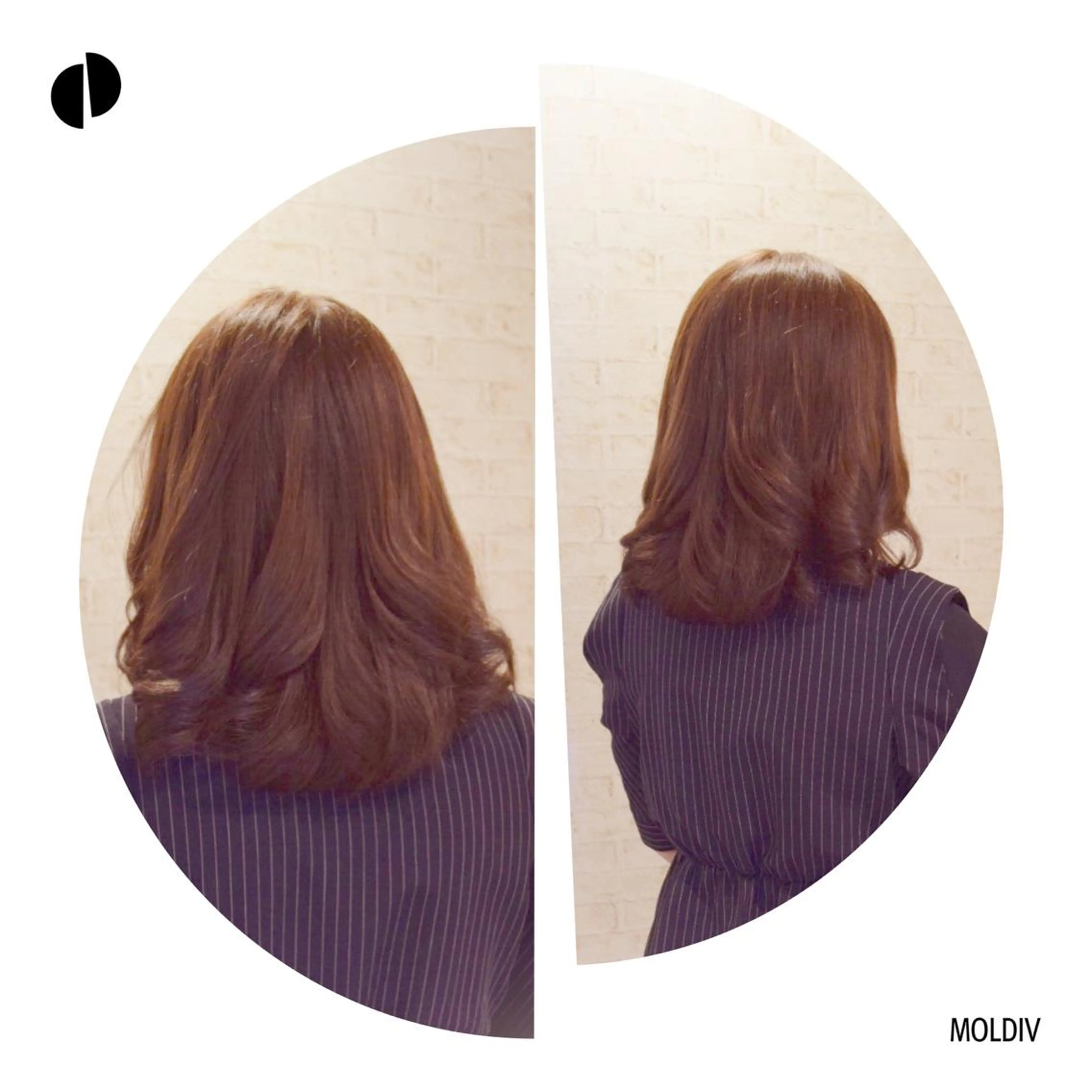 セミロング カラー ブラウンカラー ハイトーンカラー ✨縮毛矯正✨髪質改善 ナカシマ ユミのヘアスタイル