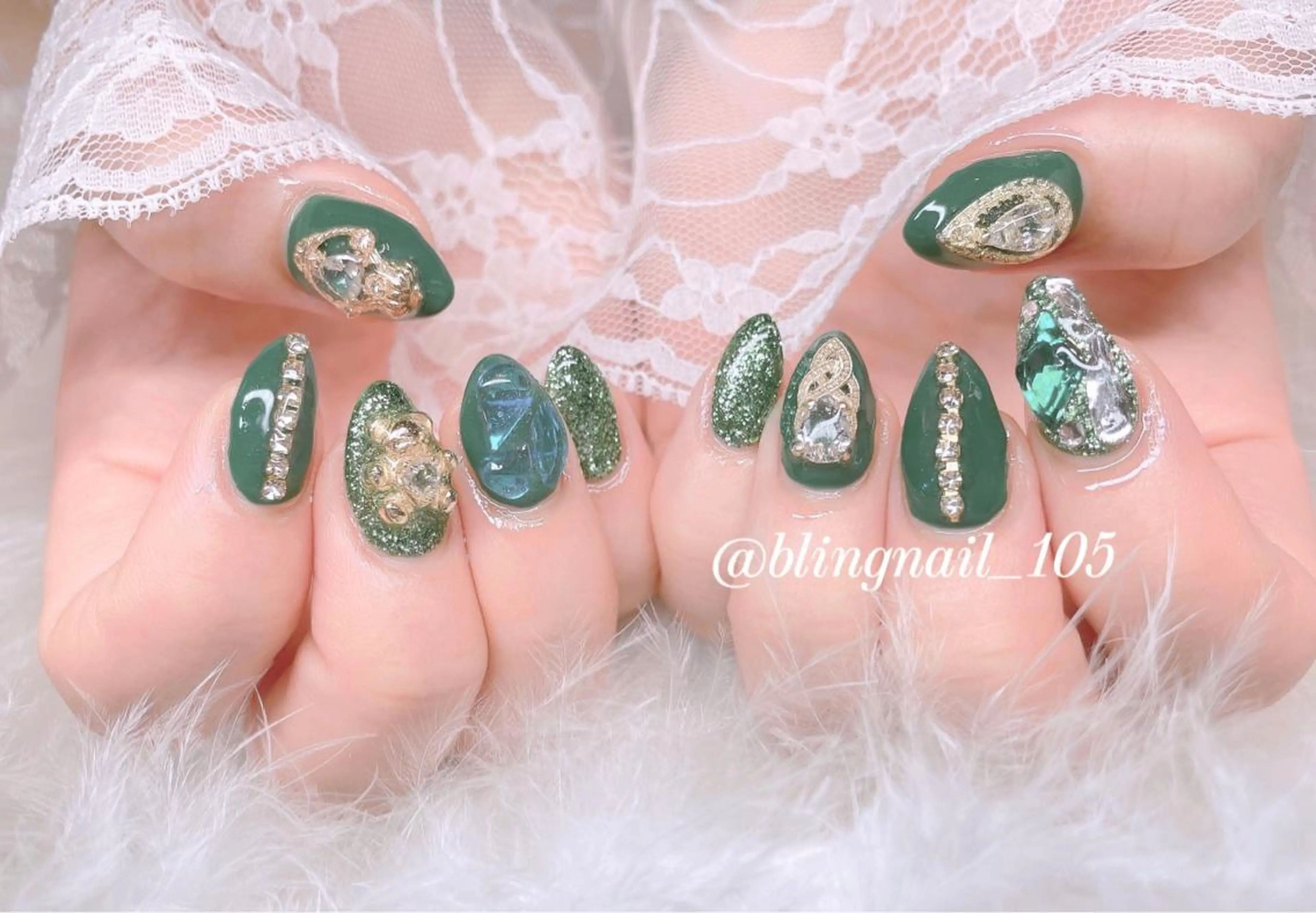 ネイル 23時まで❤︎韓国、 ワンホンネイルのネイルデザイン