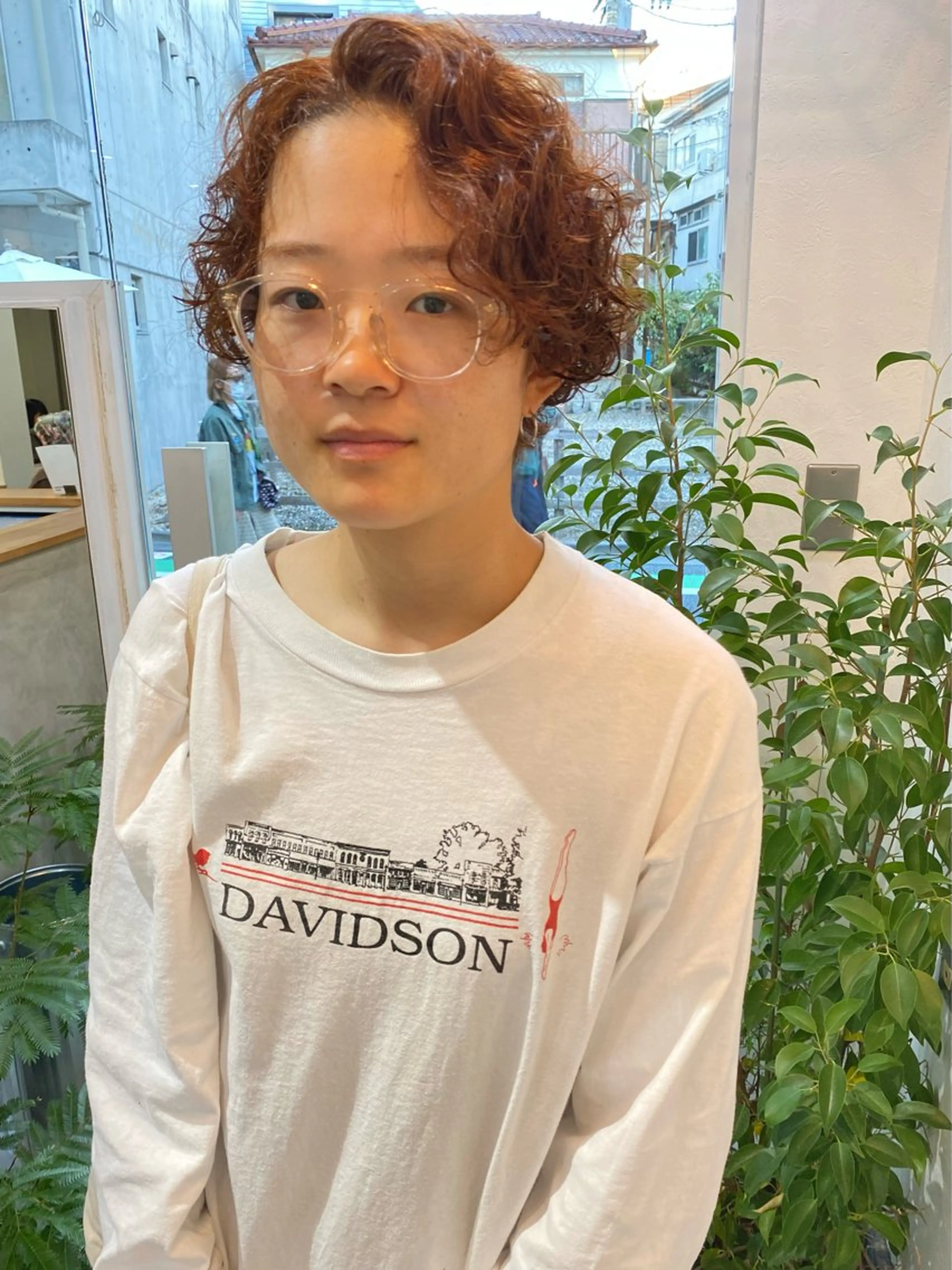 ショート カラー ショートヘア カット ヘアカラー パーマ トリートメント 森貴裕/ベージュ/ パーマ/オリーブのヘアスタイル