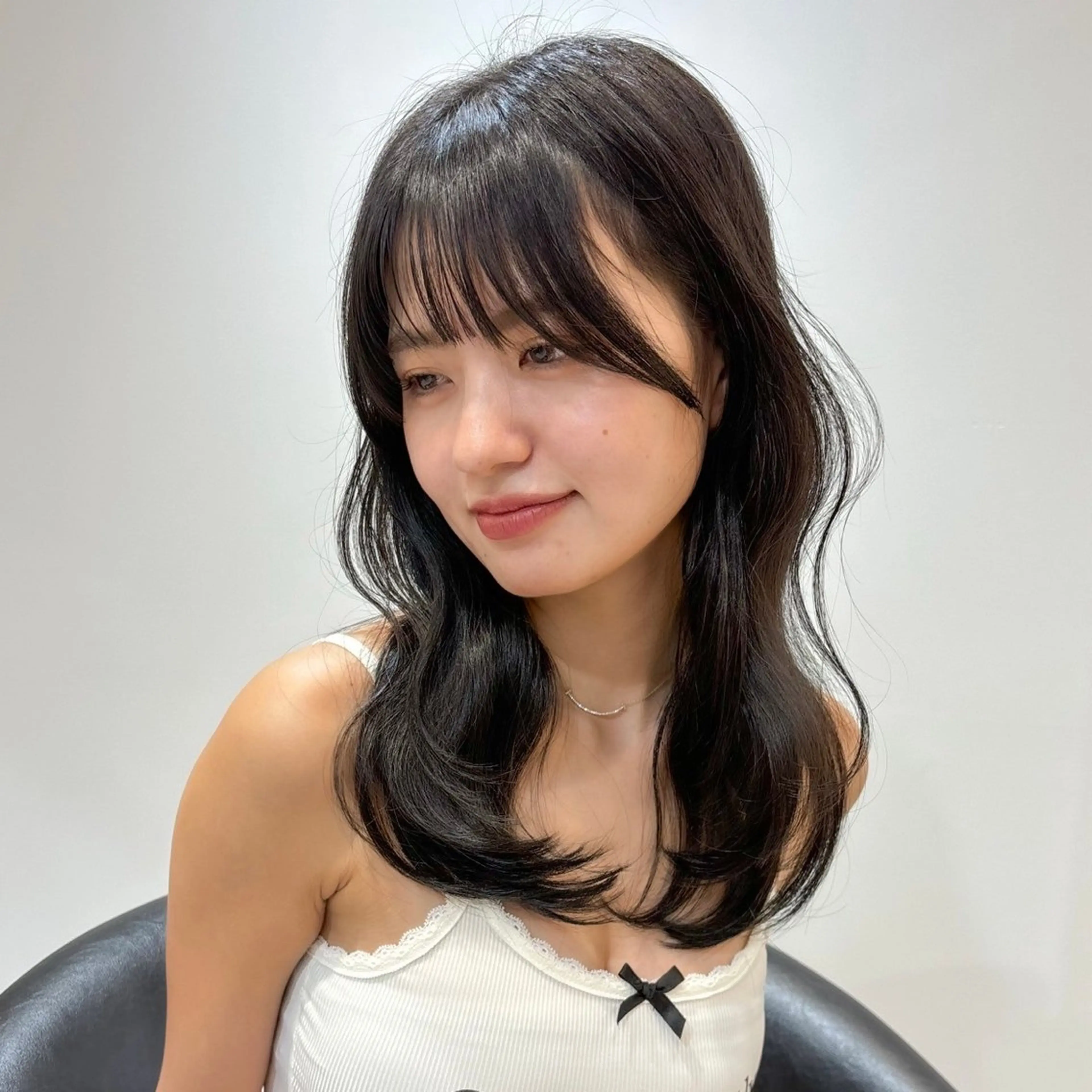 ミディアム 原宿/韓国ボブ /くびれボブ/優希のヘアスタイル