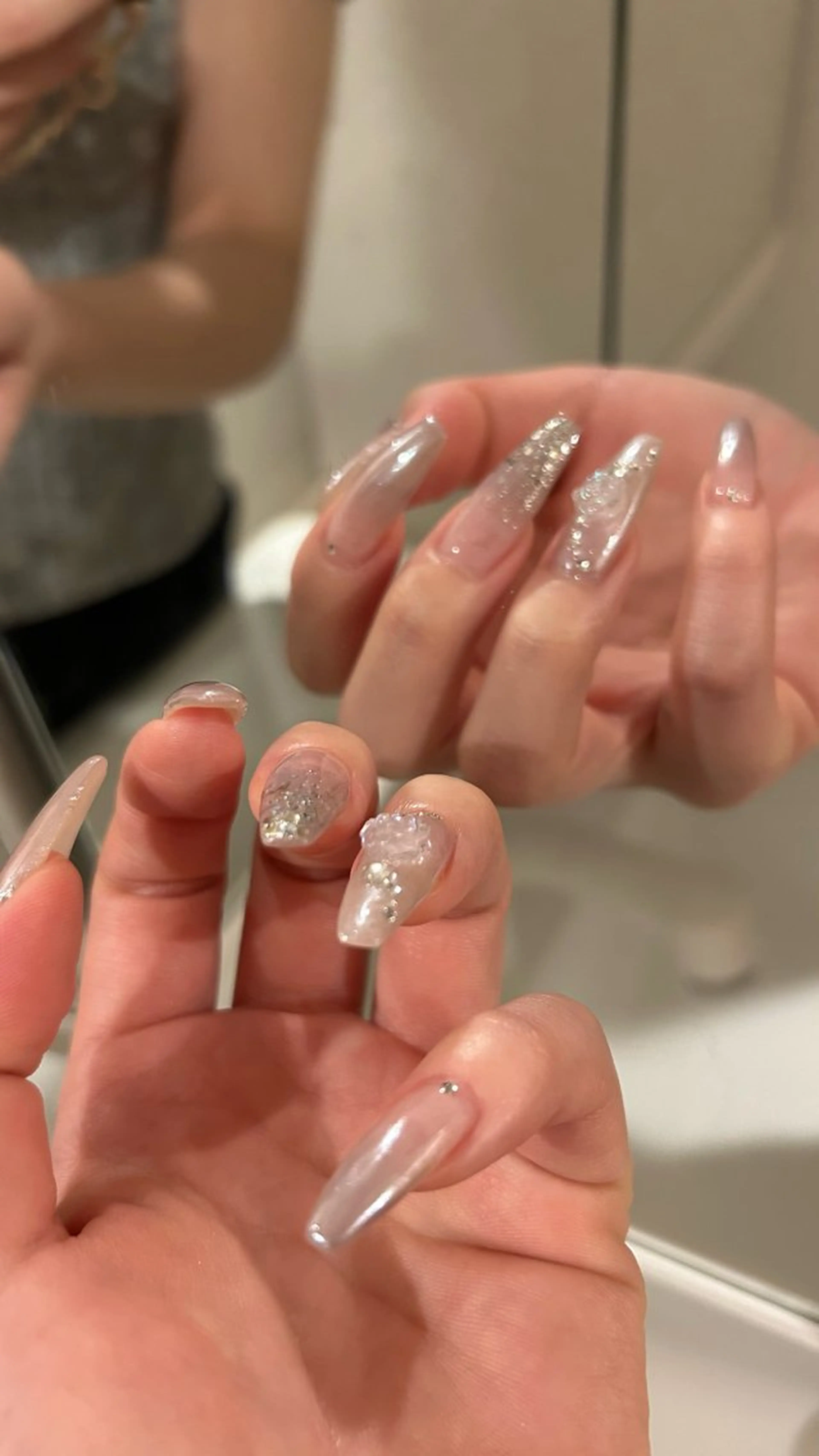 ネイル クリアネイル ハンドネイル tote. sumileのネイルデザイン