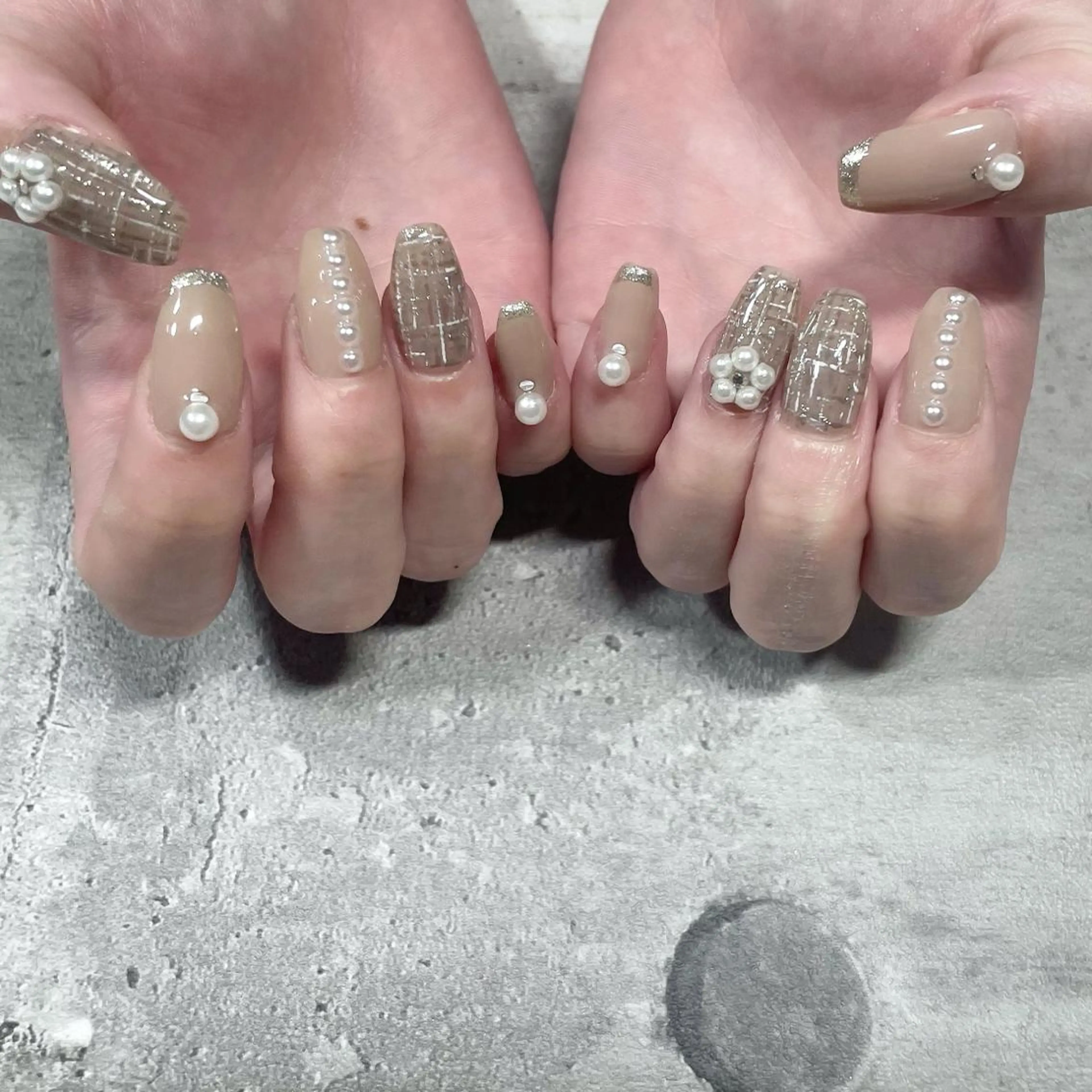 ネイル ジェルネイル 東 千夏のネイルデザイン