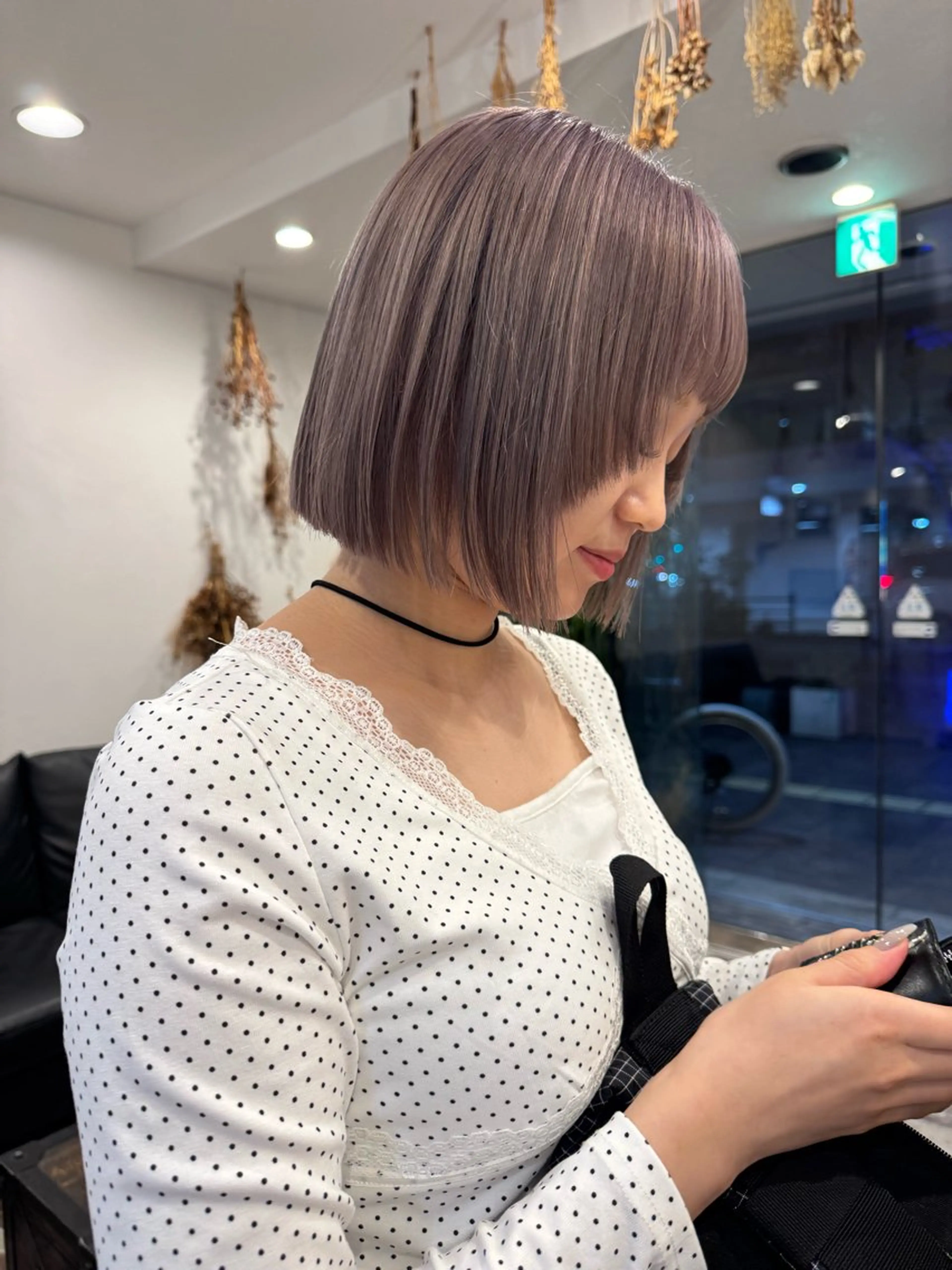 ショート カラー ベージュカラー ブリーチ ラベンダーカラー ラベンダーベージュ ヘアカラー m ā l o.🌷 サカモトマイコのヘアスタイル