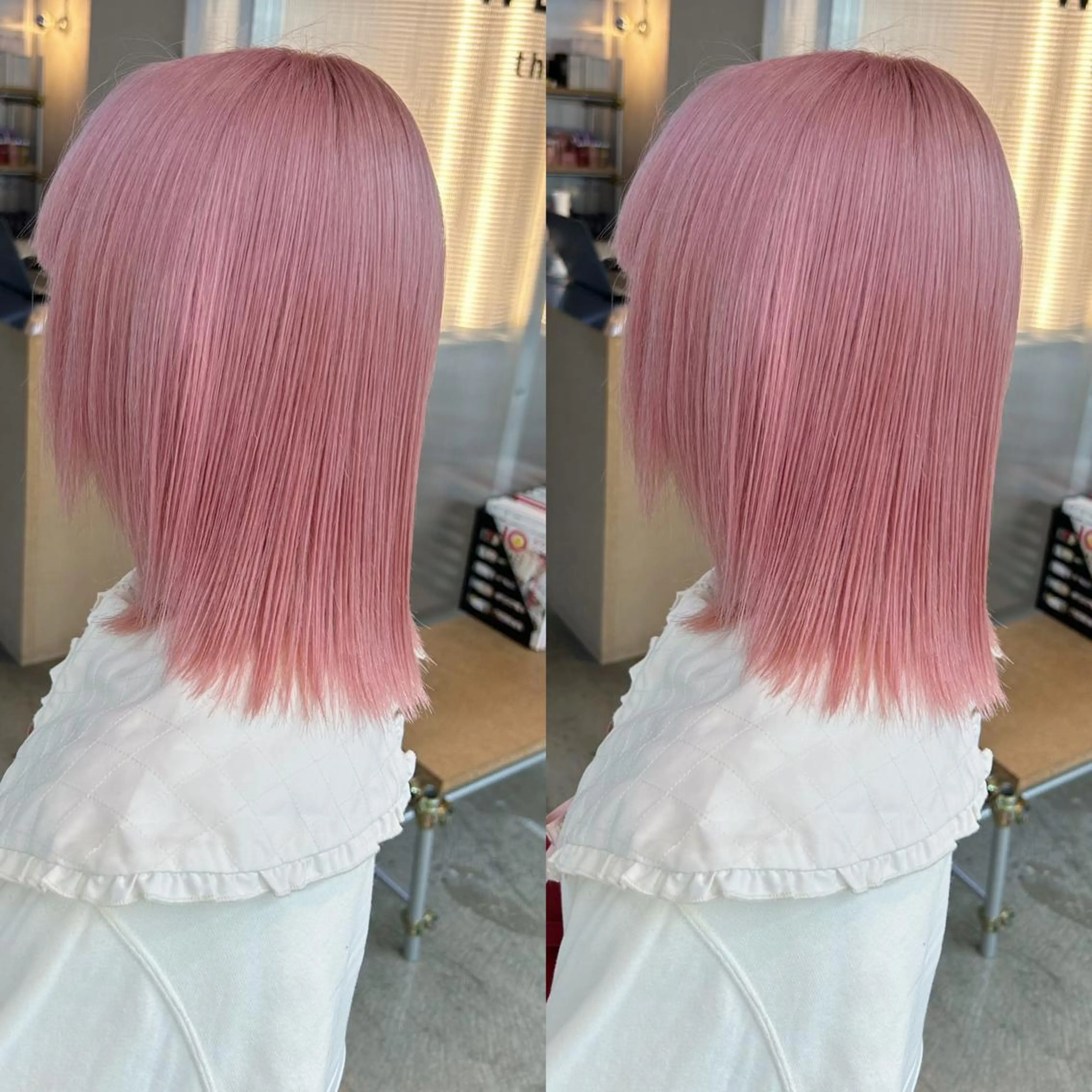 ミディアム カラー カット ヘアカラー トリートメント yoriダブルカラー 代表すがわらのヘアスタイル