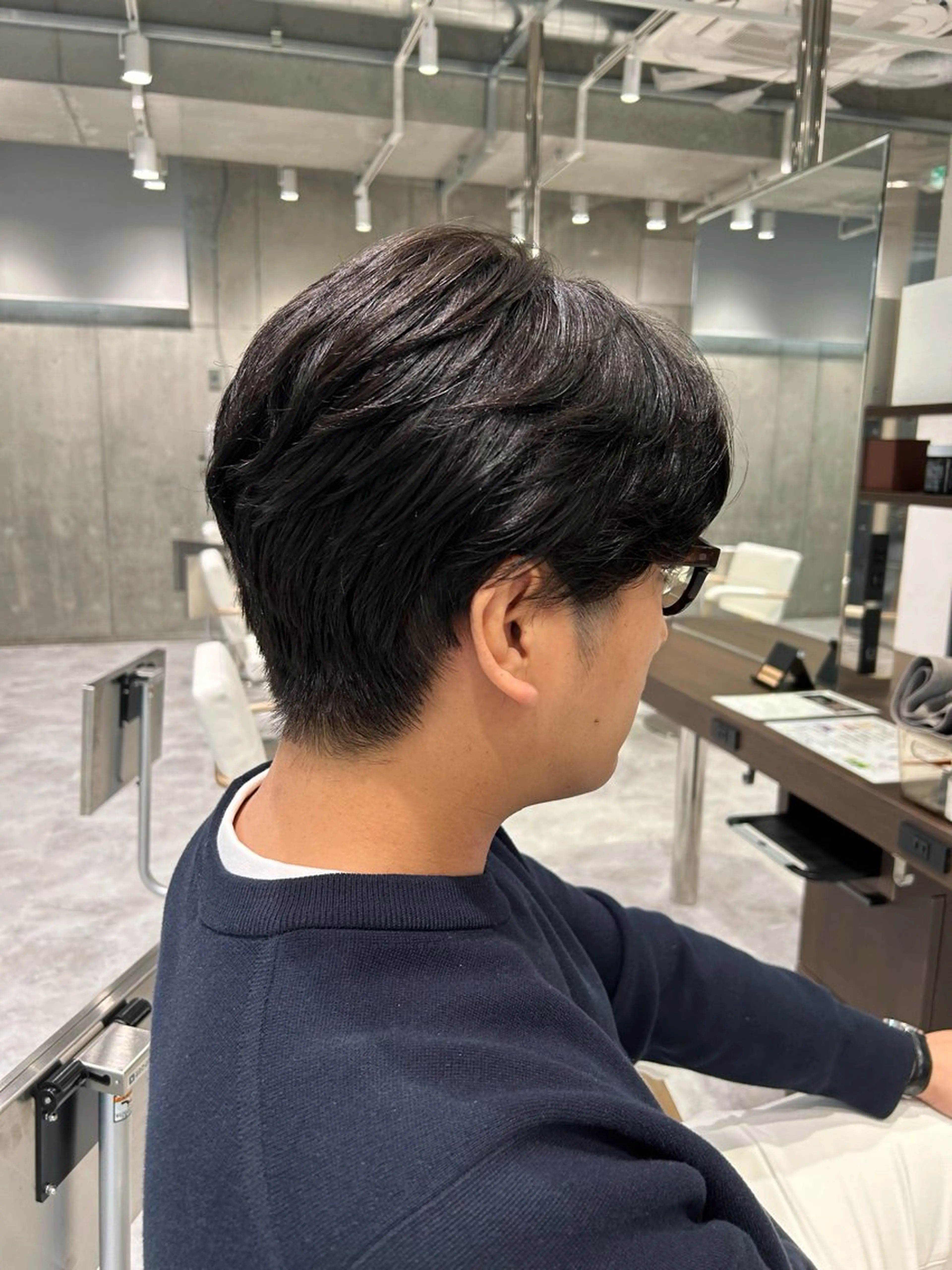 パーマ メンズ カット パーマ 🫧透明感イルミナ カラー🫧三浦菜々子のヘアスタイル