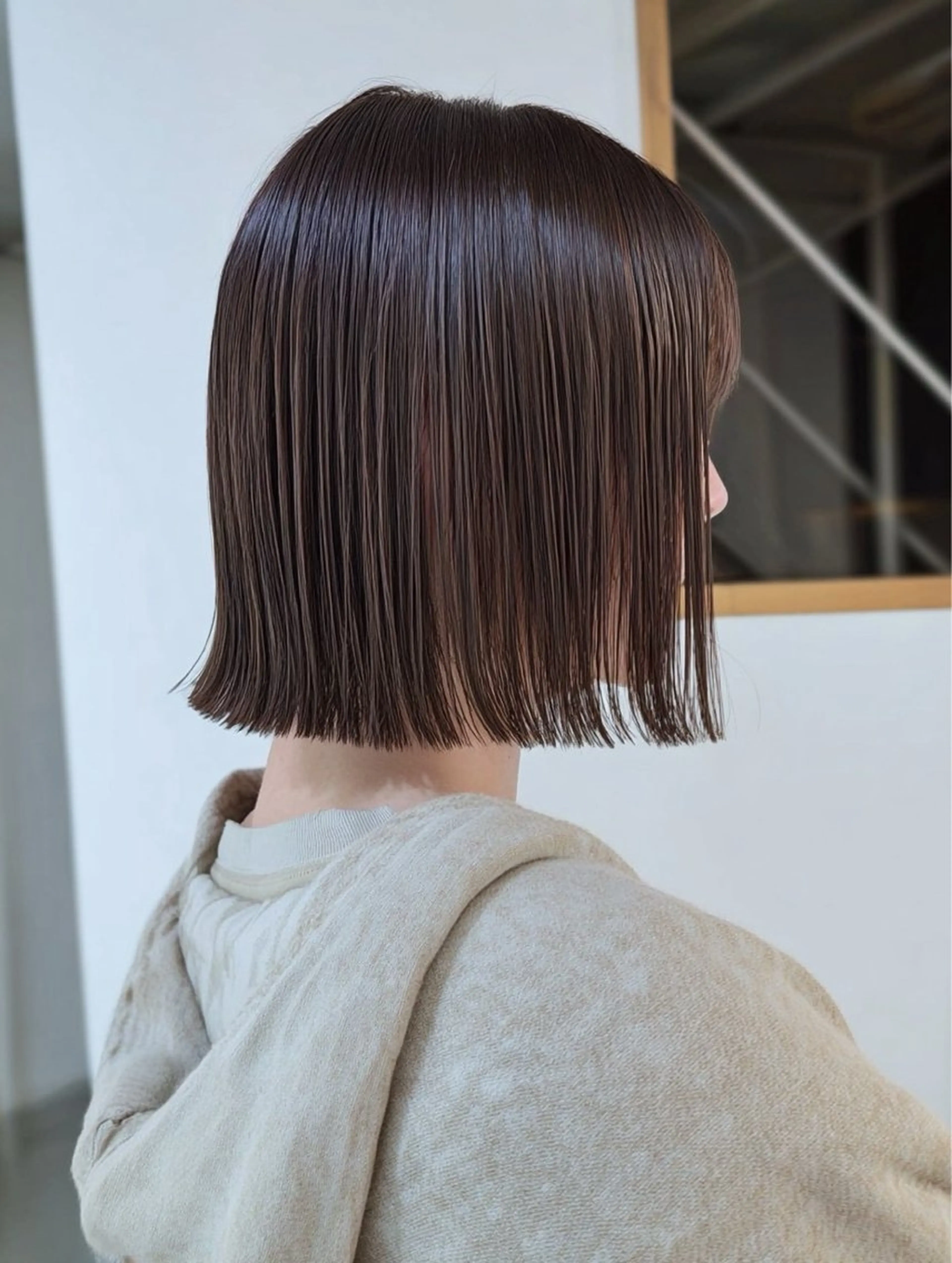 ショート ボブ カット 縮毛矯正 トリートメント きょうか🩶 /艶髪/髪質改善のヘアスタイル