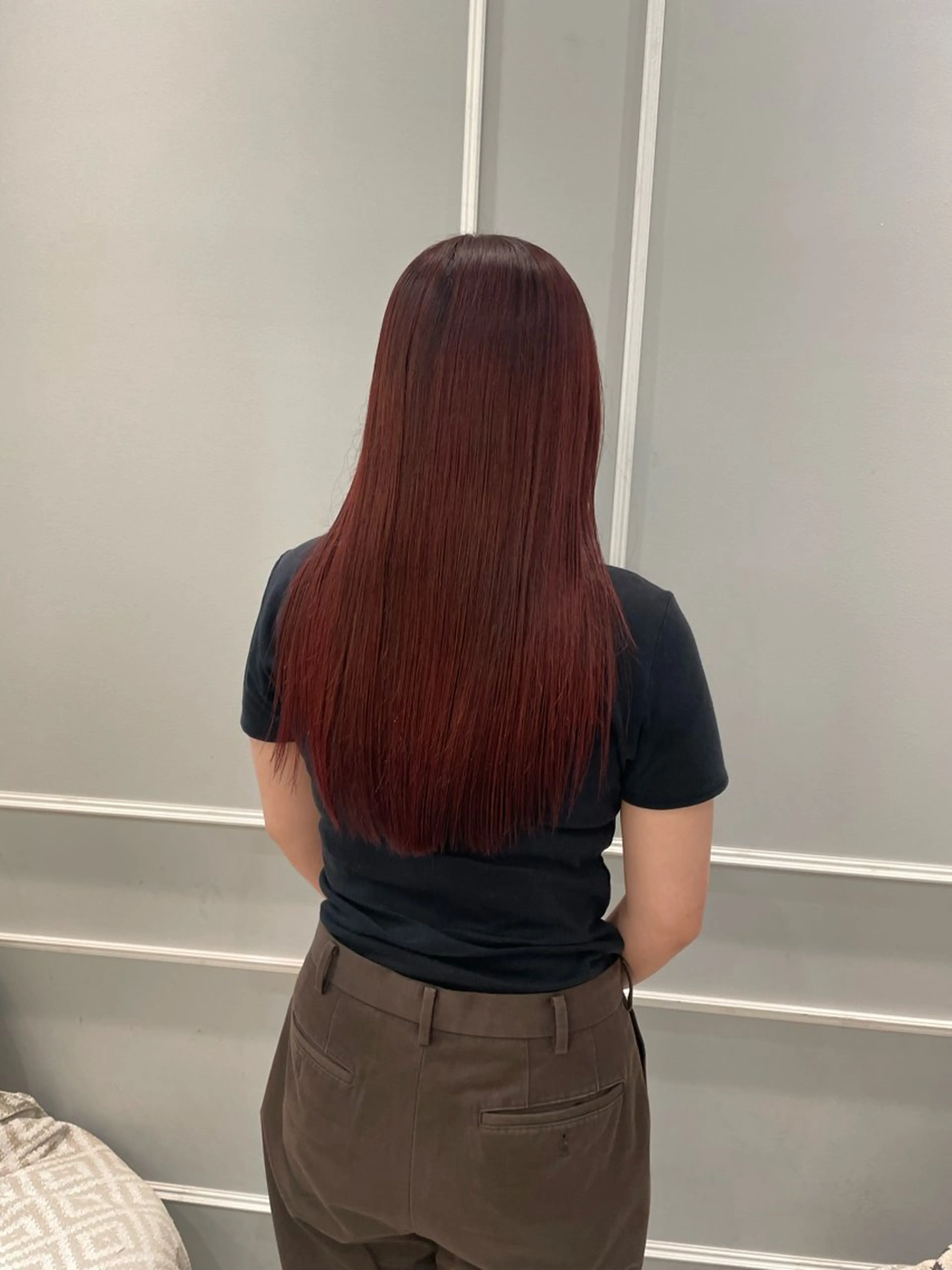 ロング カラー 🩶赤み消しカラー 🐈‍⬛荻野美思🐾のヘアスタイル