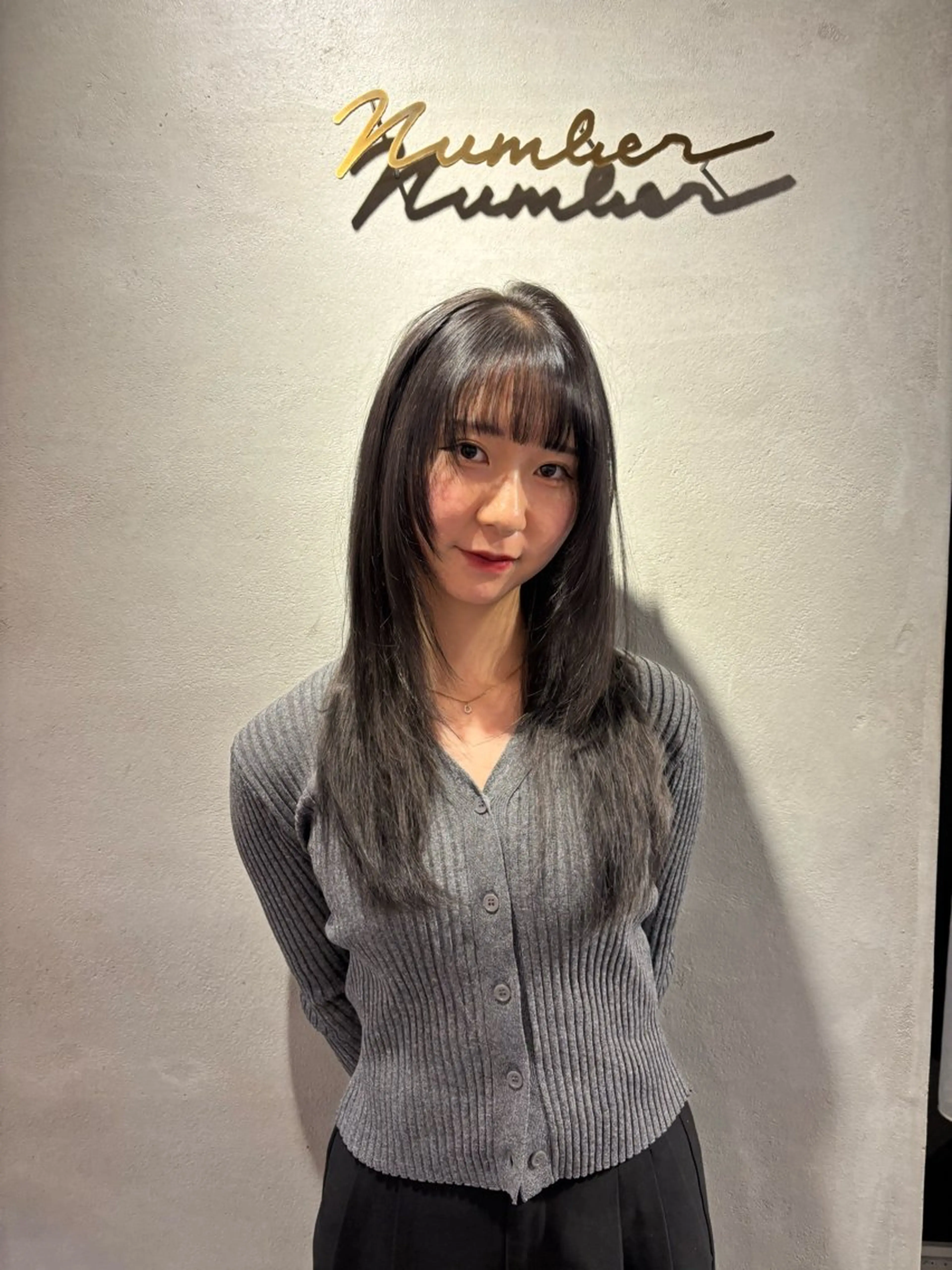 ロング ロングレイヤー 顔周りカット レイヤーカット ロング 野口 咲愛のヘアスタイル