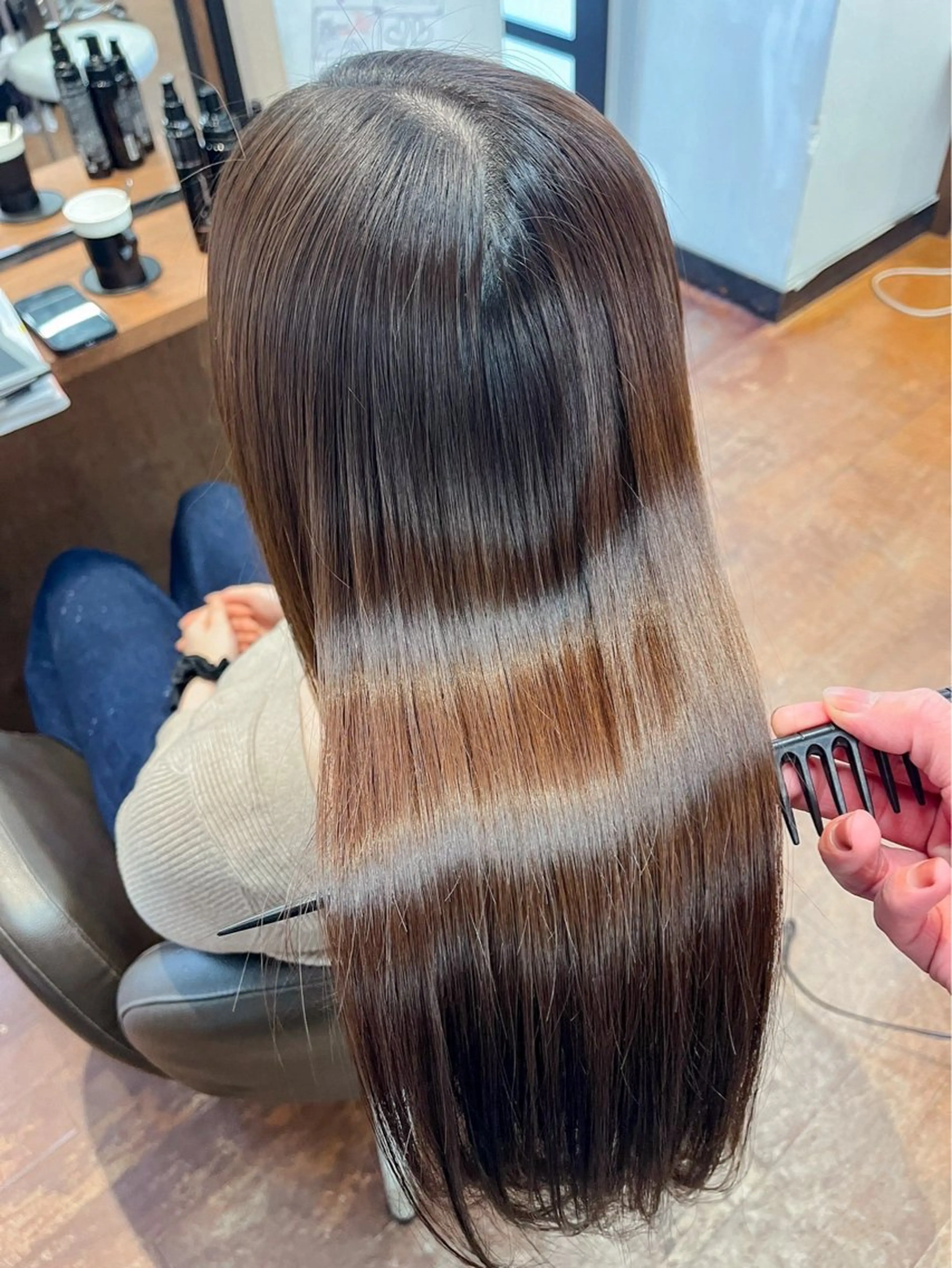 ロング 髪質改善 トリートメント ヘアカラー トリートメント UNKNOWN所属・北野 凌悟のヘアスタイル