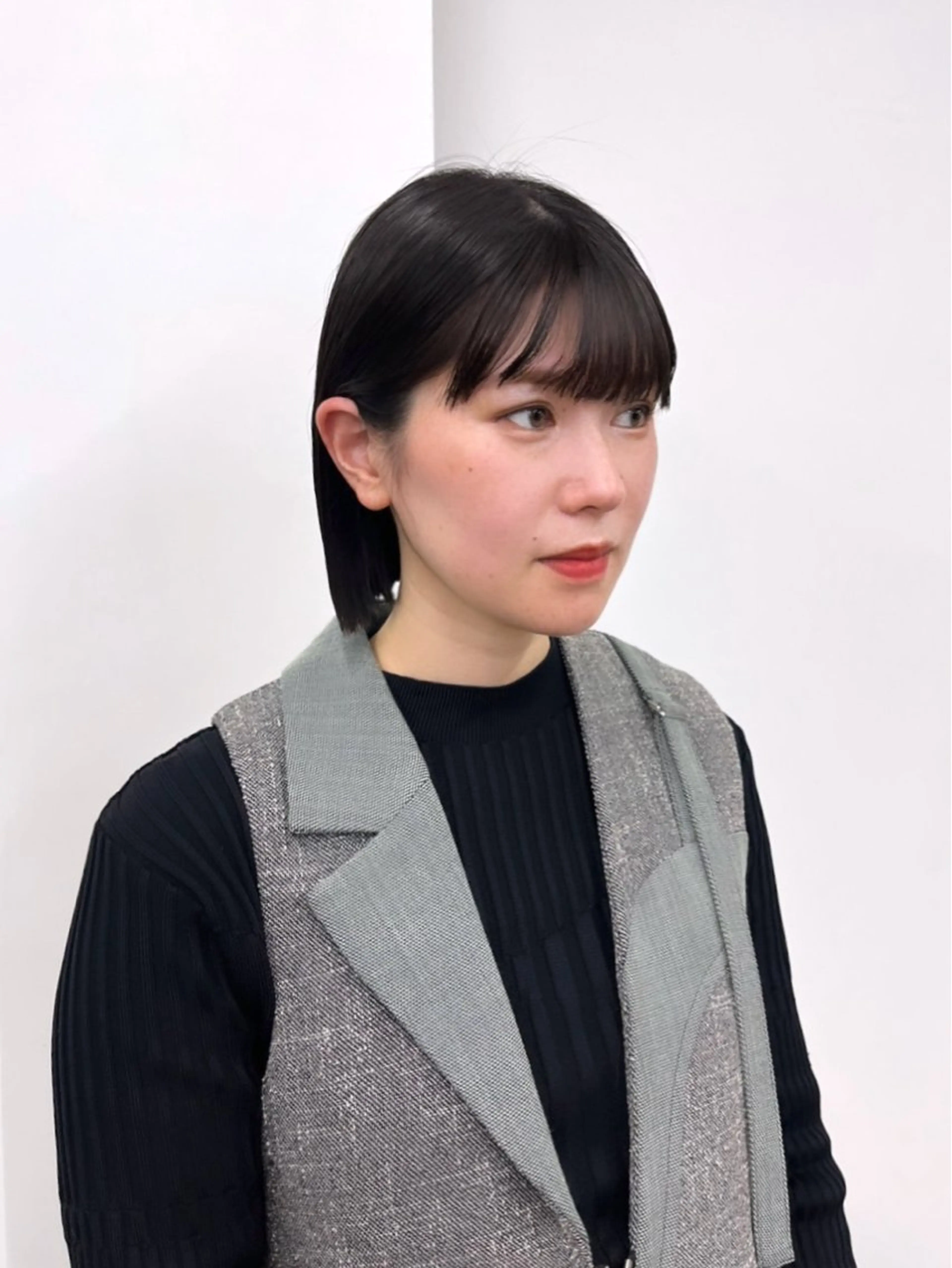 ミディアム カラー ヘアアレンジ 成人式 結婚式・ブライダル 黒髪 ブルーカラー ブルーブラック HIROKO / 透明感暖色カラー🎀のヘアスタイル