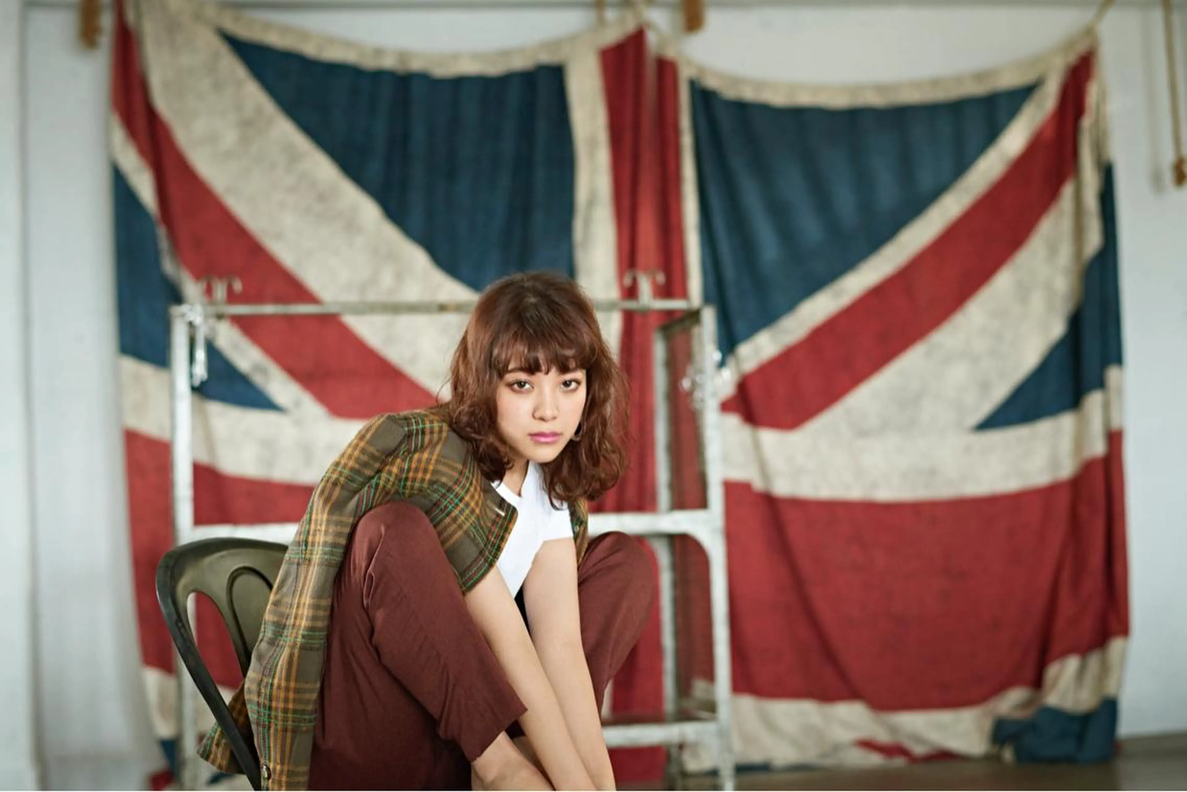 ミディアム カット ヘアカラー トリートメント 所渉/韓国レイヤー /ウルフカットのヘアスタイル