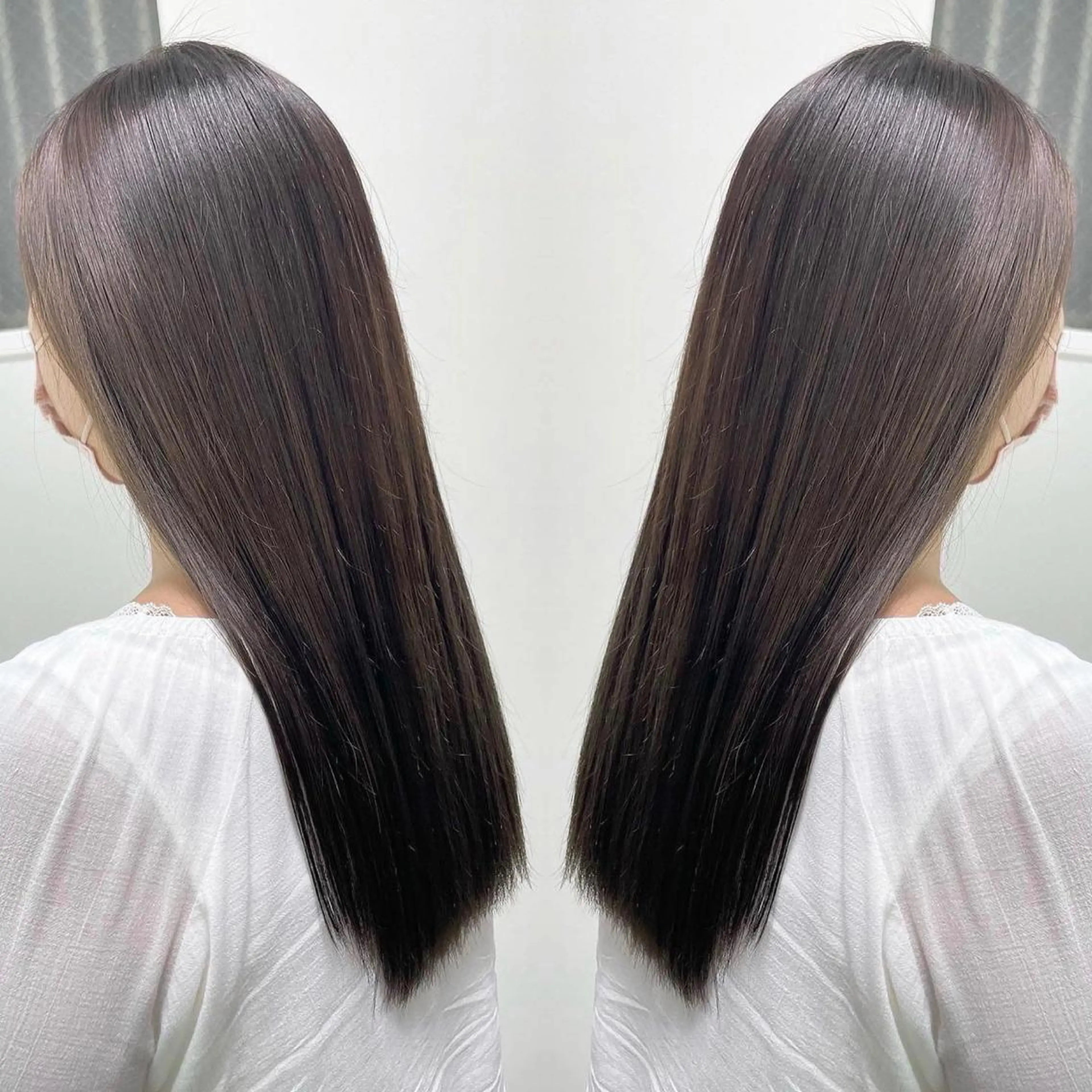 ロング カラー アッシュ ベージュカラー ブリーチ ケアブリーチ ケアカラー カット ヘアカラー トリートメント 河合秀明/ショート /ボブ/レイヤーのヘアスタイル