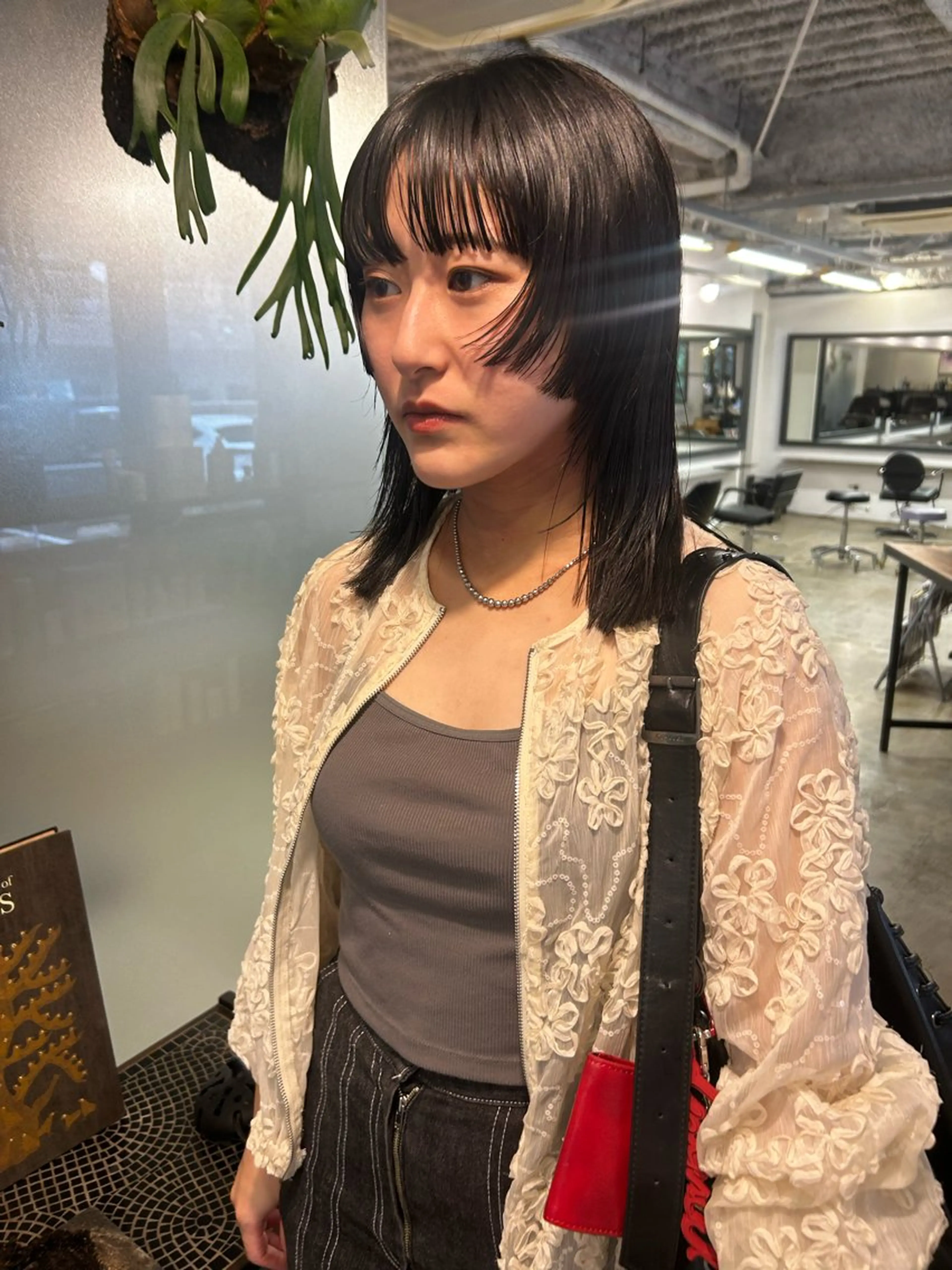 ミディアム カット トリートメント シシドアスカ /中目黒/パーマのヘアスタイル