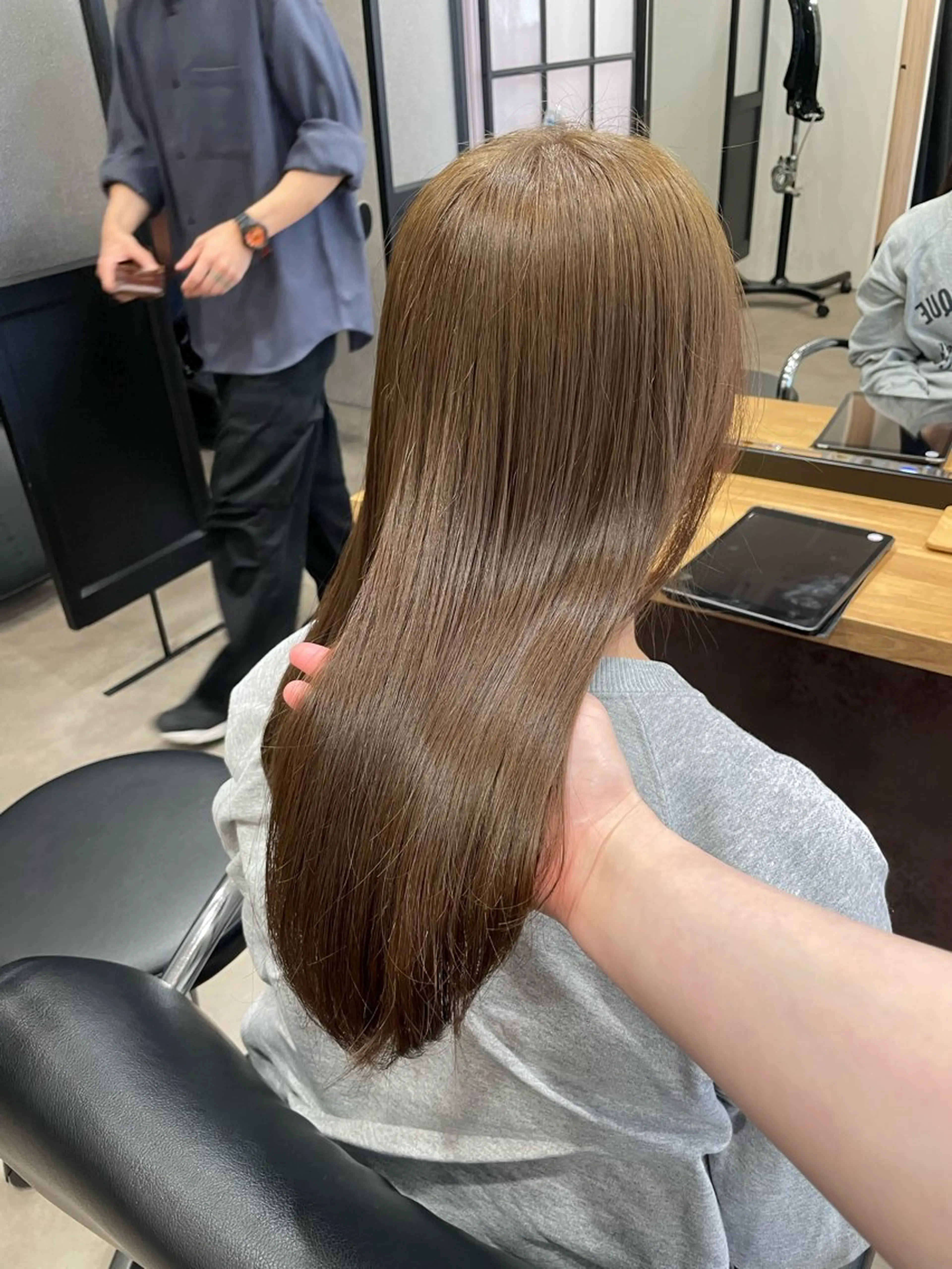 ロング カラー パーマ カット 縮毛矯正 佐藤 由依/水光カラーのヘアスタイル