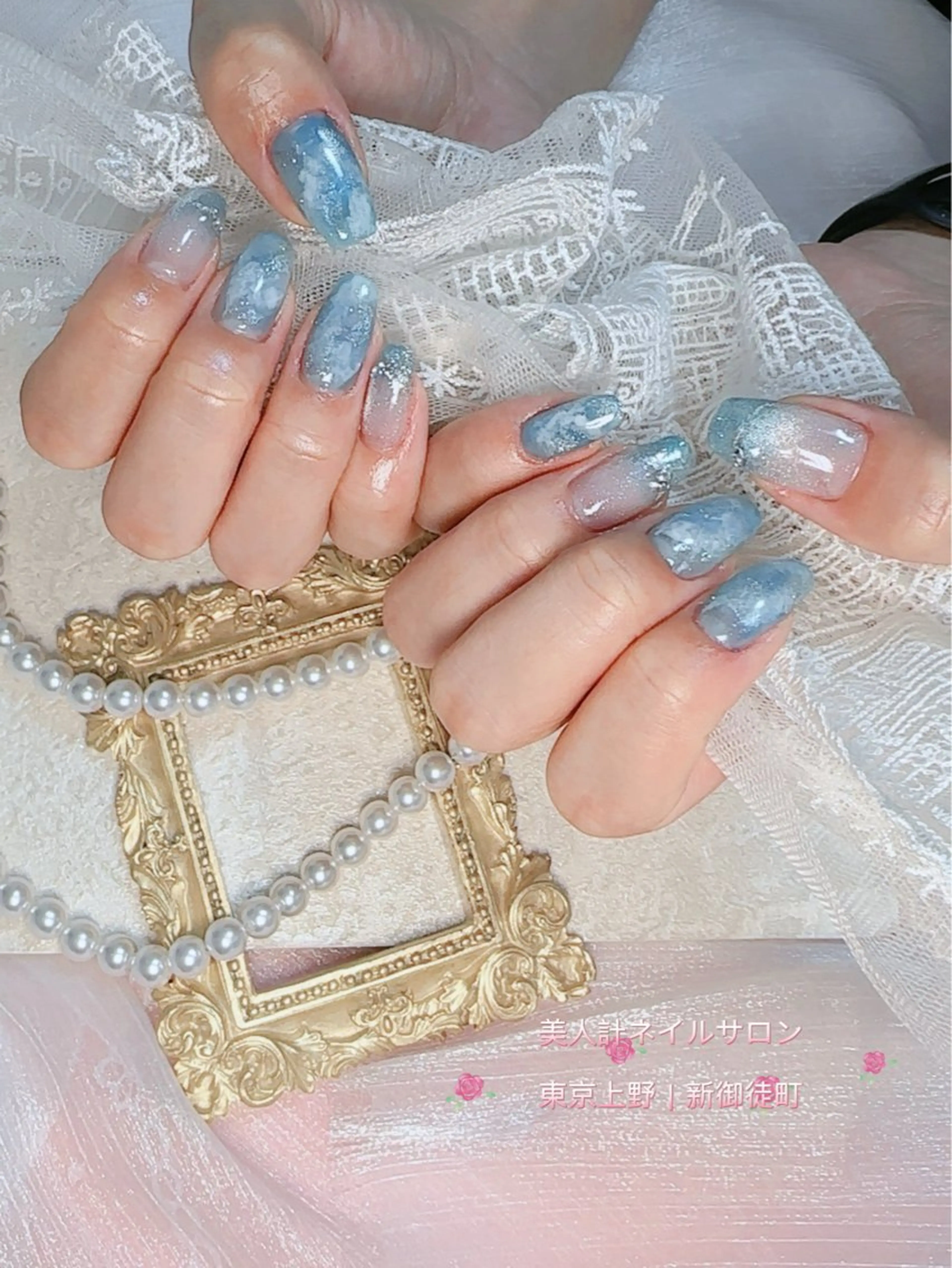 ネイル 持ち込み ニュアンスネイル ハンドネイル 中山 美月のネイルデザイン