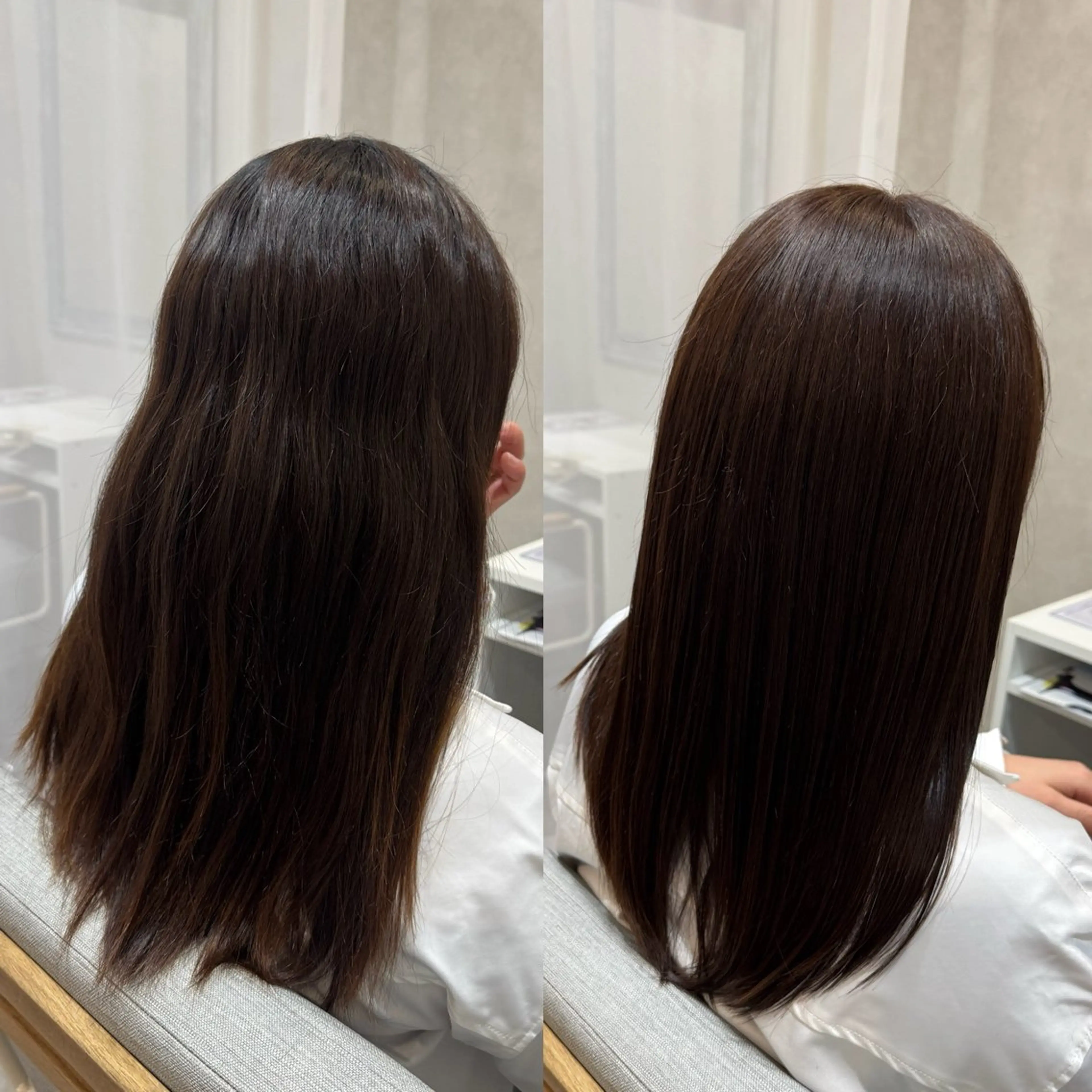 ロング カラー イルミナカラー 髪質改善 カット ヘアカラー トリートメント 艶髪/白髪ぼかし ヘッドスパ/大野結菜のヘアスタイル