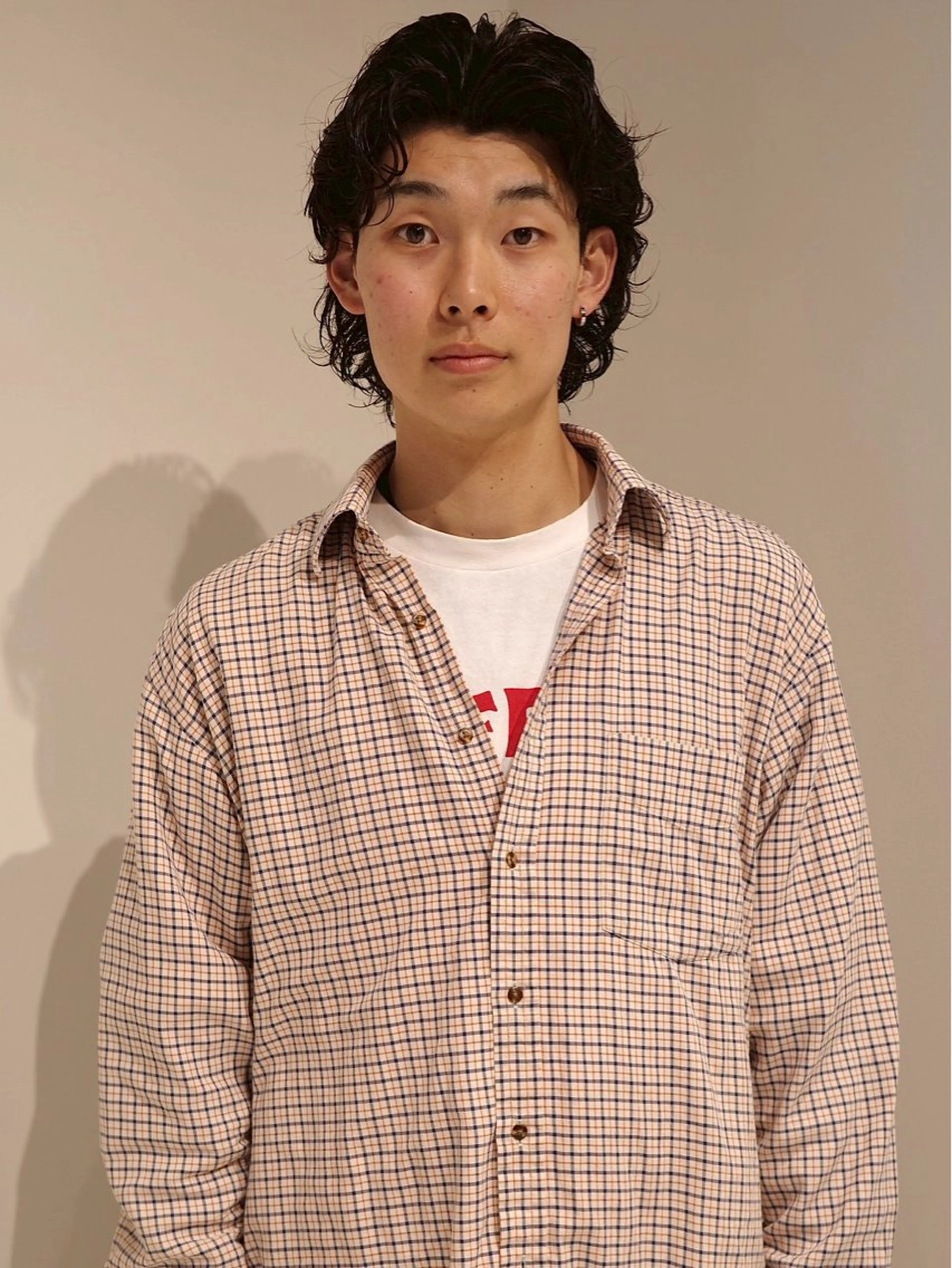 パーマ メンズ カット パーマ (h)wim ウィムのヘアスタイル