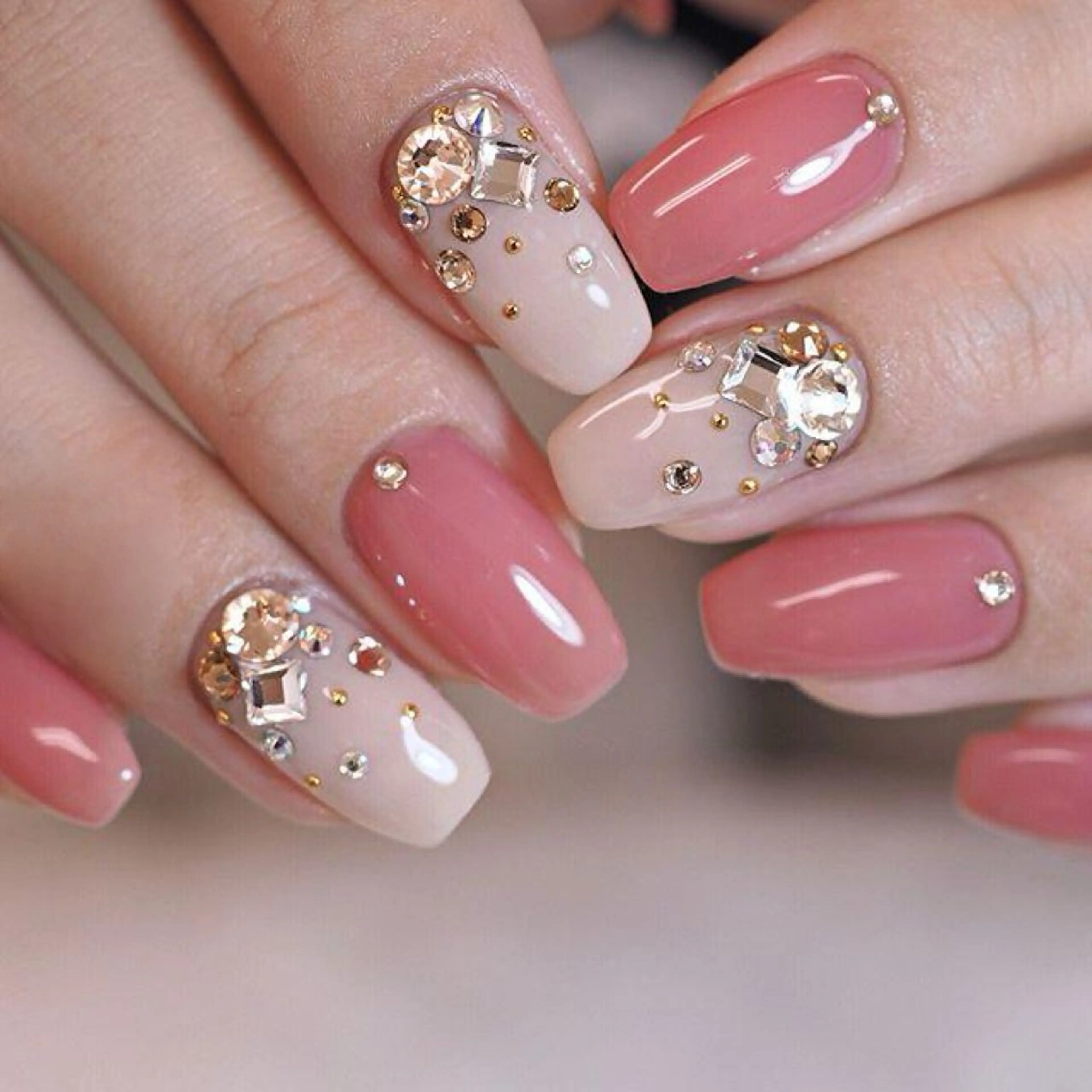 ネイル 韓国ネイル 持ち込み ピンク ワンホンネイル Miu nailのネイルデザイン