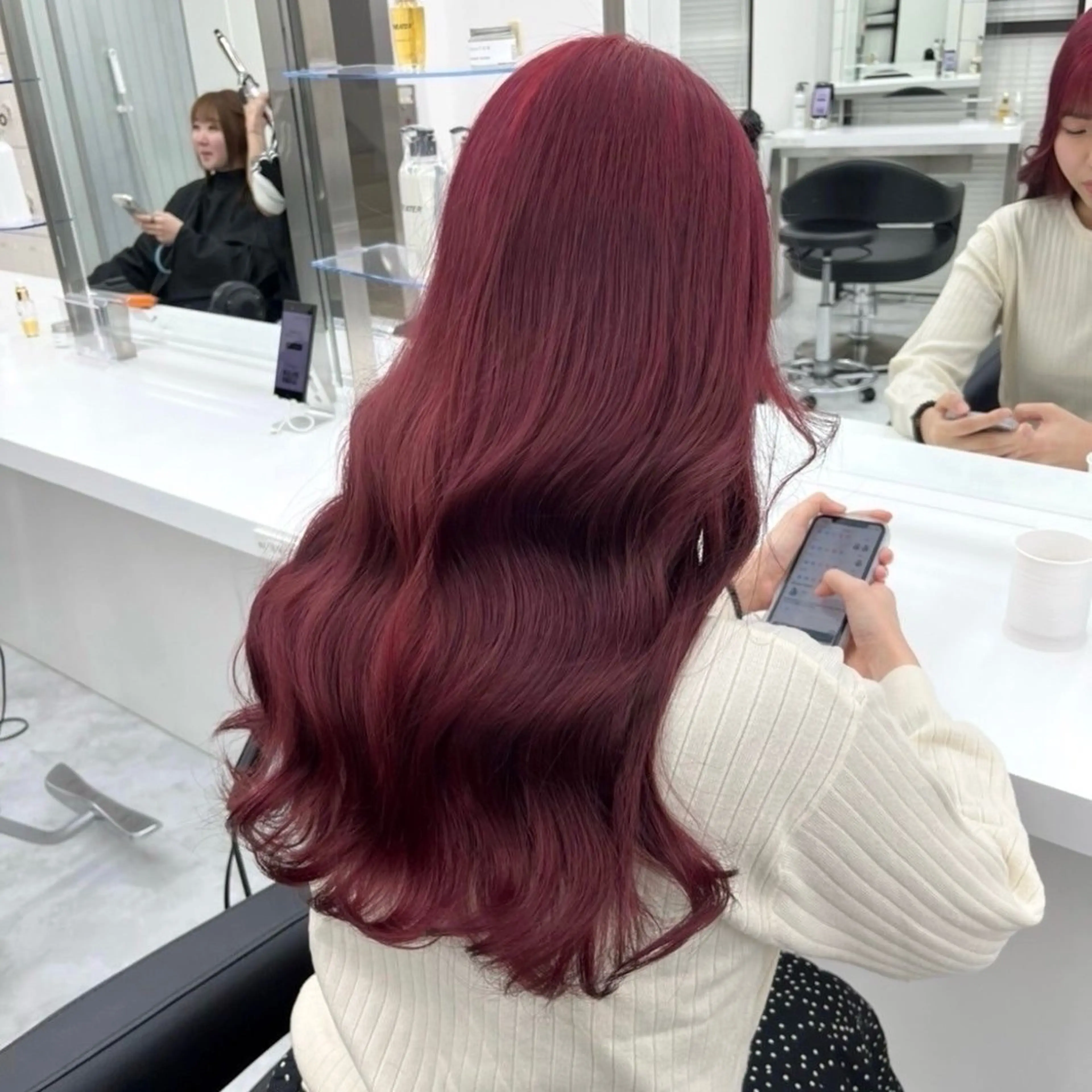 カラー ヘアカラー トリートメント ヘアセット 韓国ワンホンヘア 🎀SHIONEのヘアスタイル