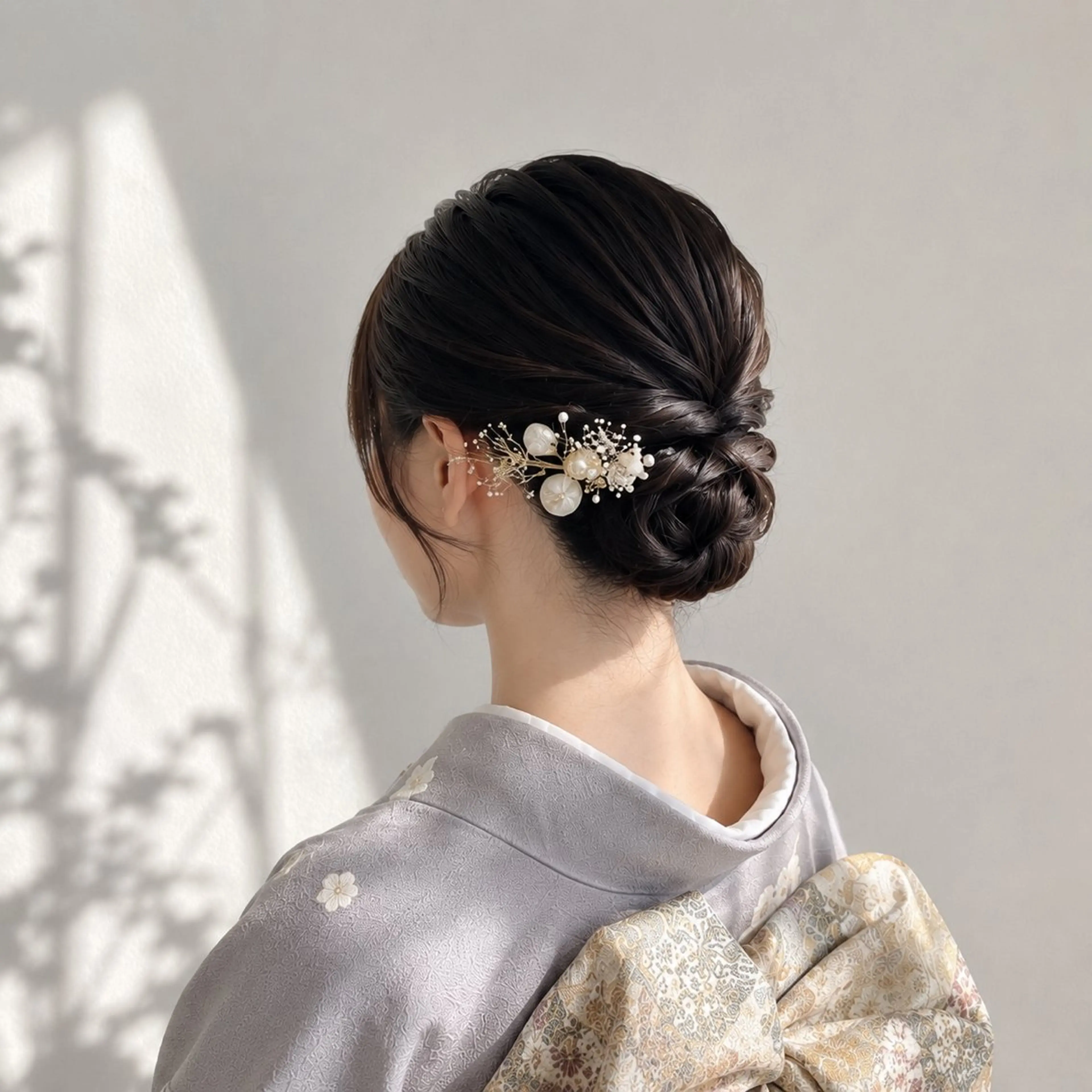 訪問着着付＋ヘアセット💙🕊️の写真