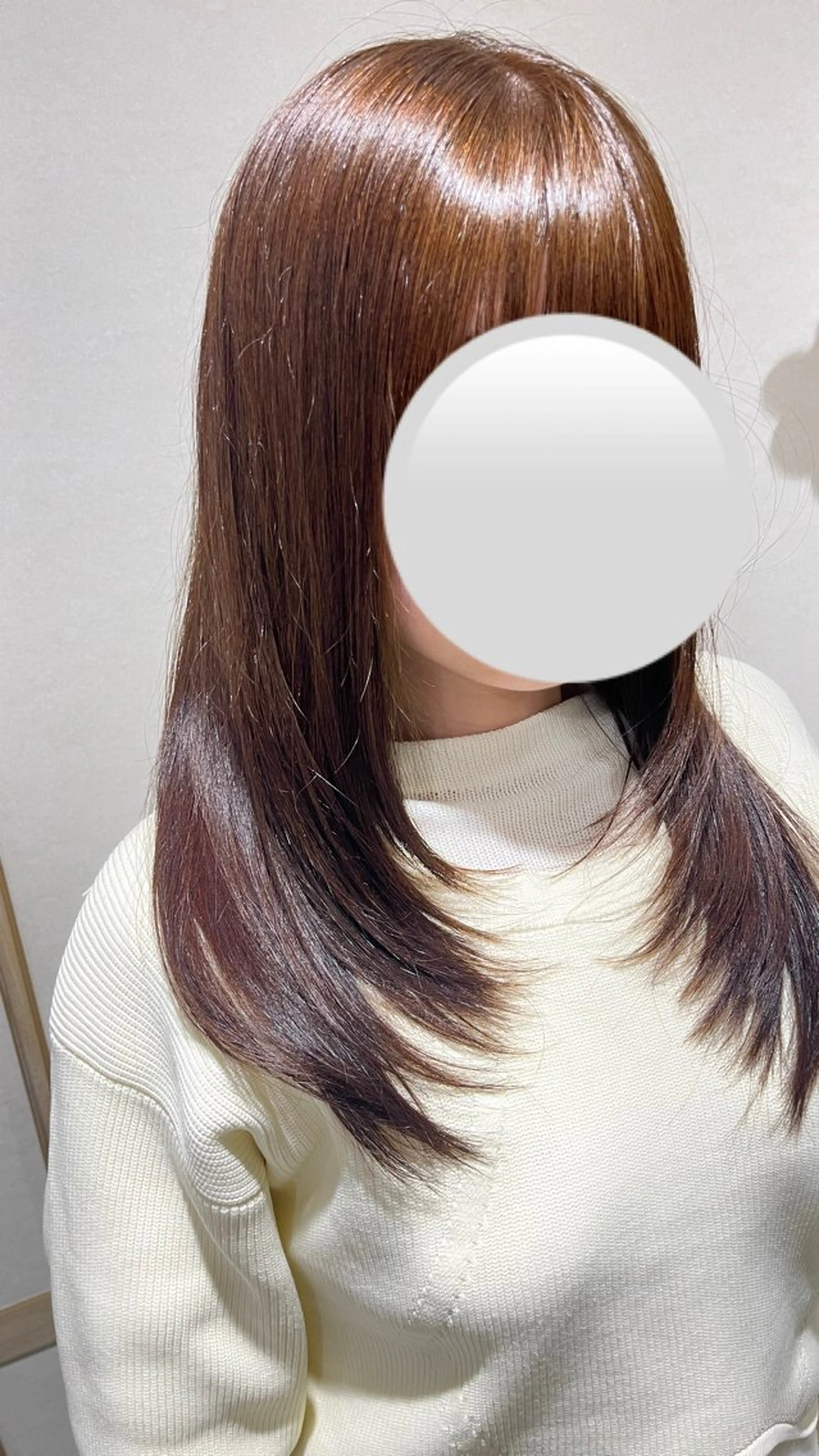 髪質改善カラー＋トリートメントの写真