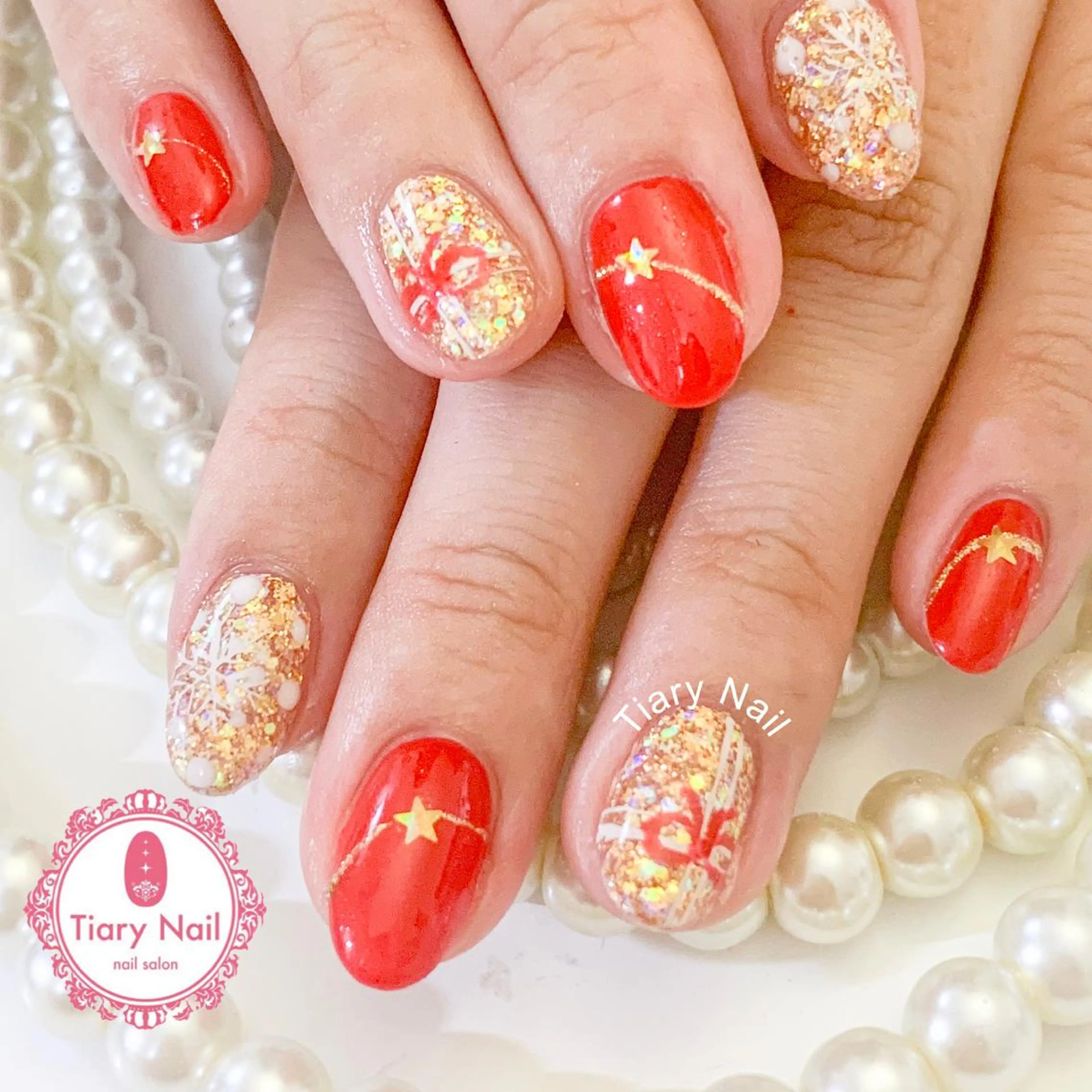 ネイル 💗🪽Tiary Nail🪽💗のネイルデザイン