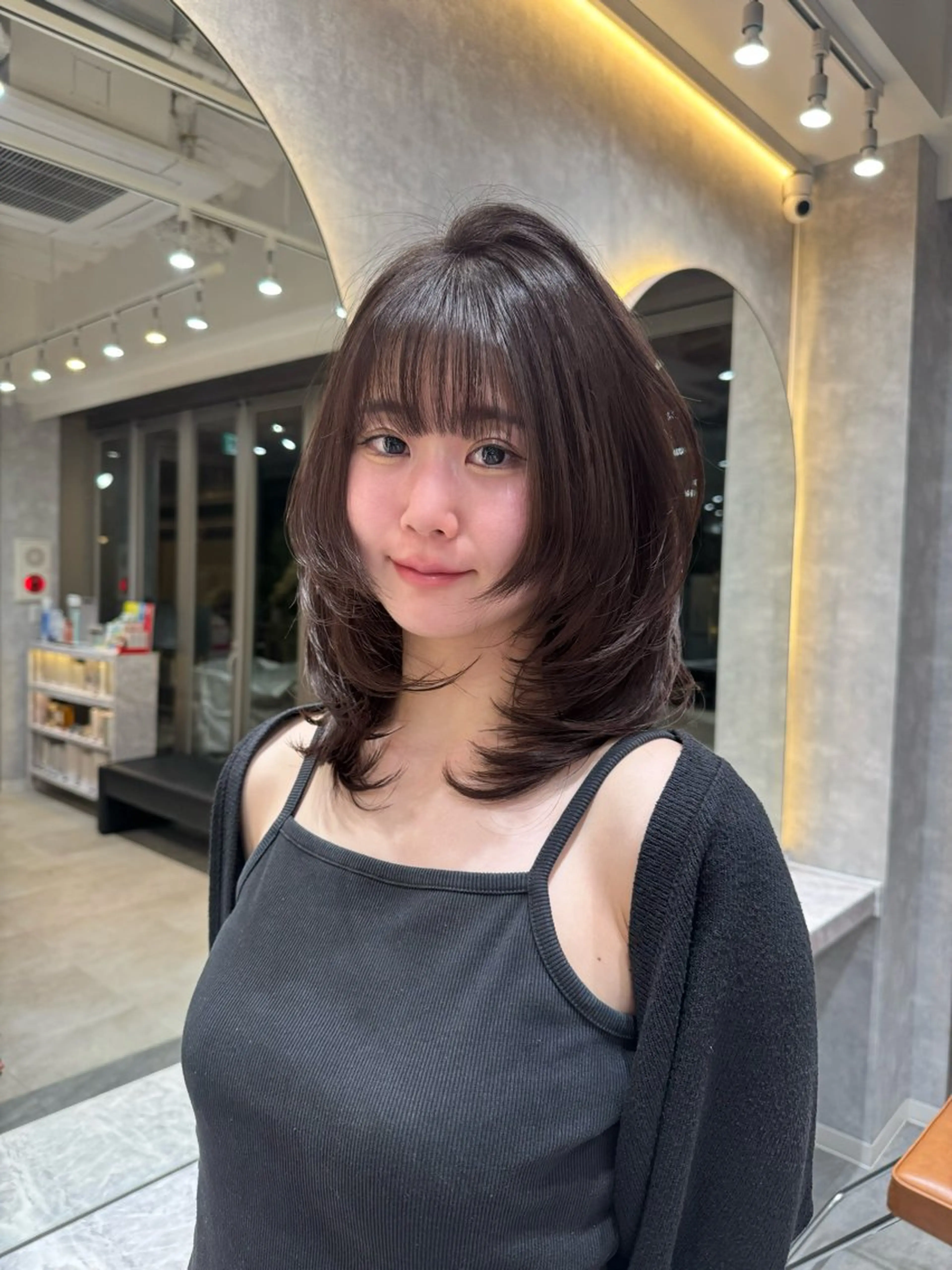 ミディアム カット ‎🤍透明感×ツヤ髪 / Saki‎🤍のヘアスタイル