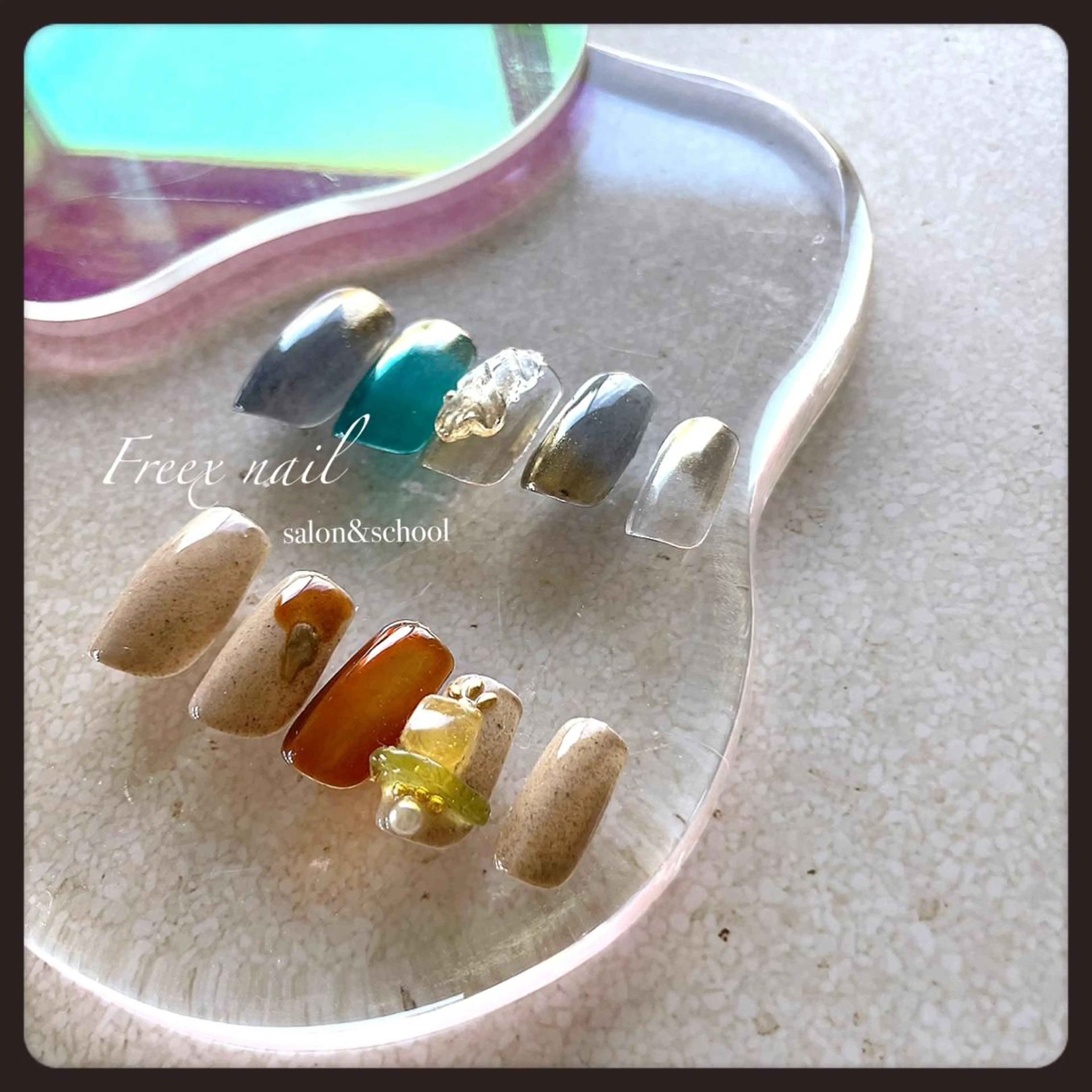 ネイル ハンドネイル ハンドケア freex nail /ニュアンス/個性派のネイルデザイン