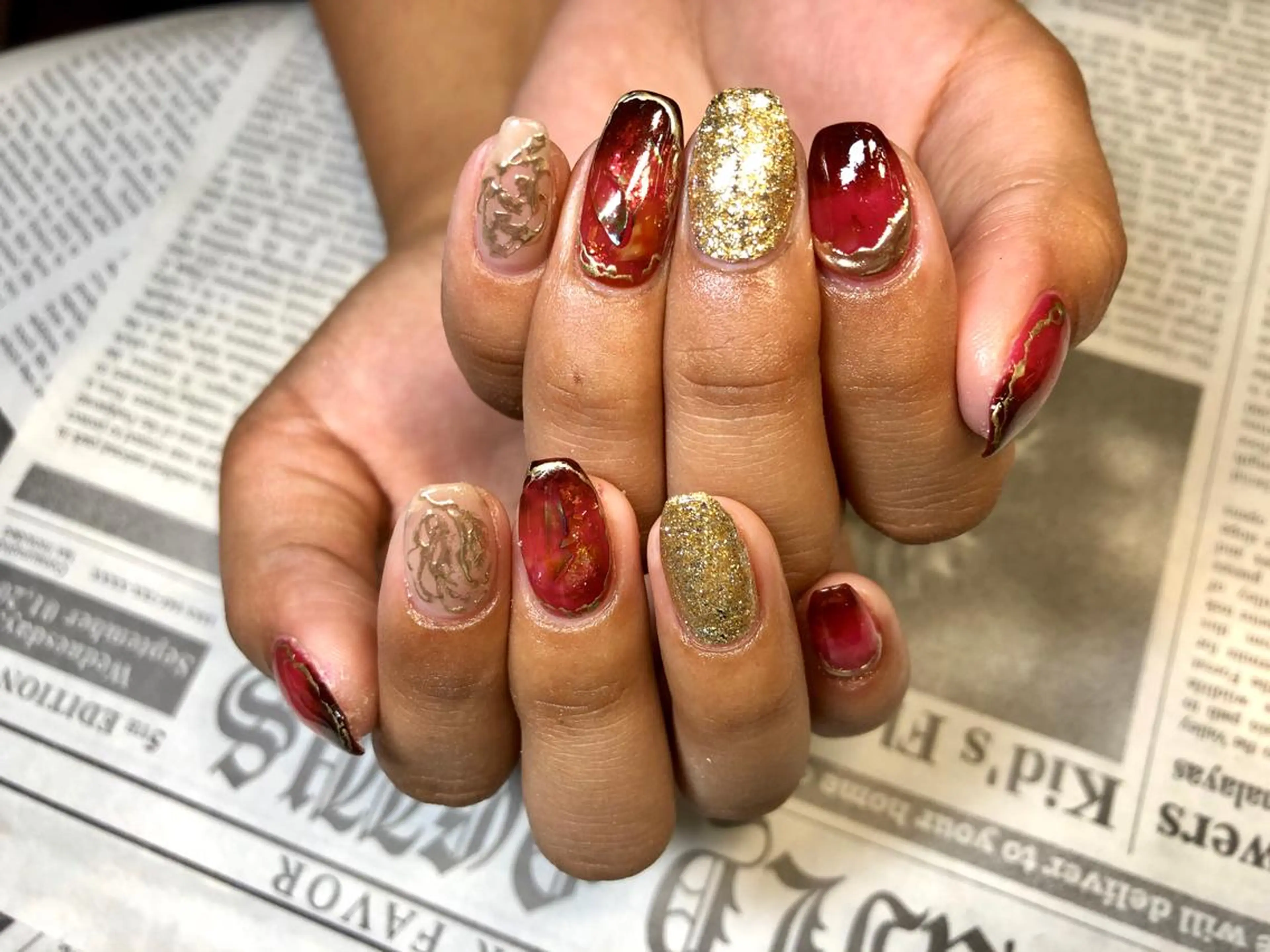 ネイル ハンドネイル L'ecrin 田中のネイルデザイン